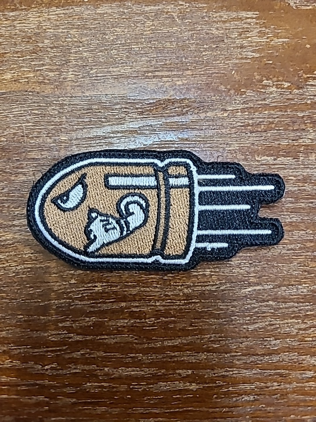Shaka Bullet Bill Hook Loop Back Patch 3"x1.5" Hawaii Shaka
