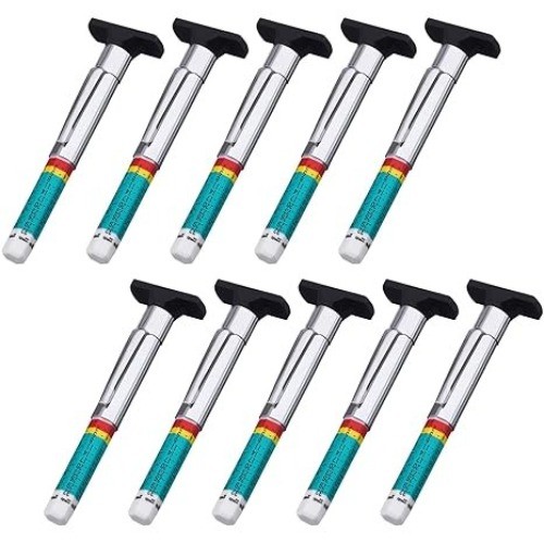 10 Pack Tyre Gauge Smart Color Coded Tyre Tread Depth Gauge in 1/32 Inch Wear Tr
