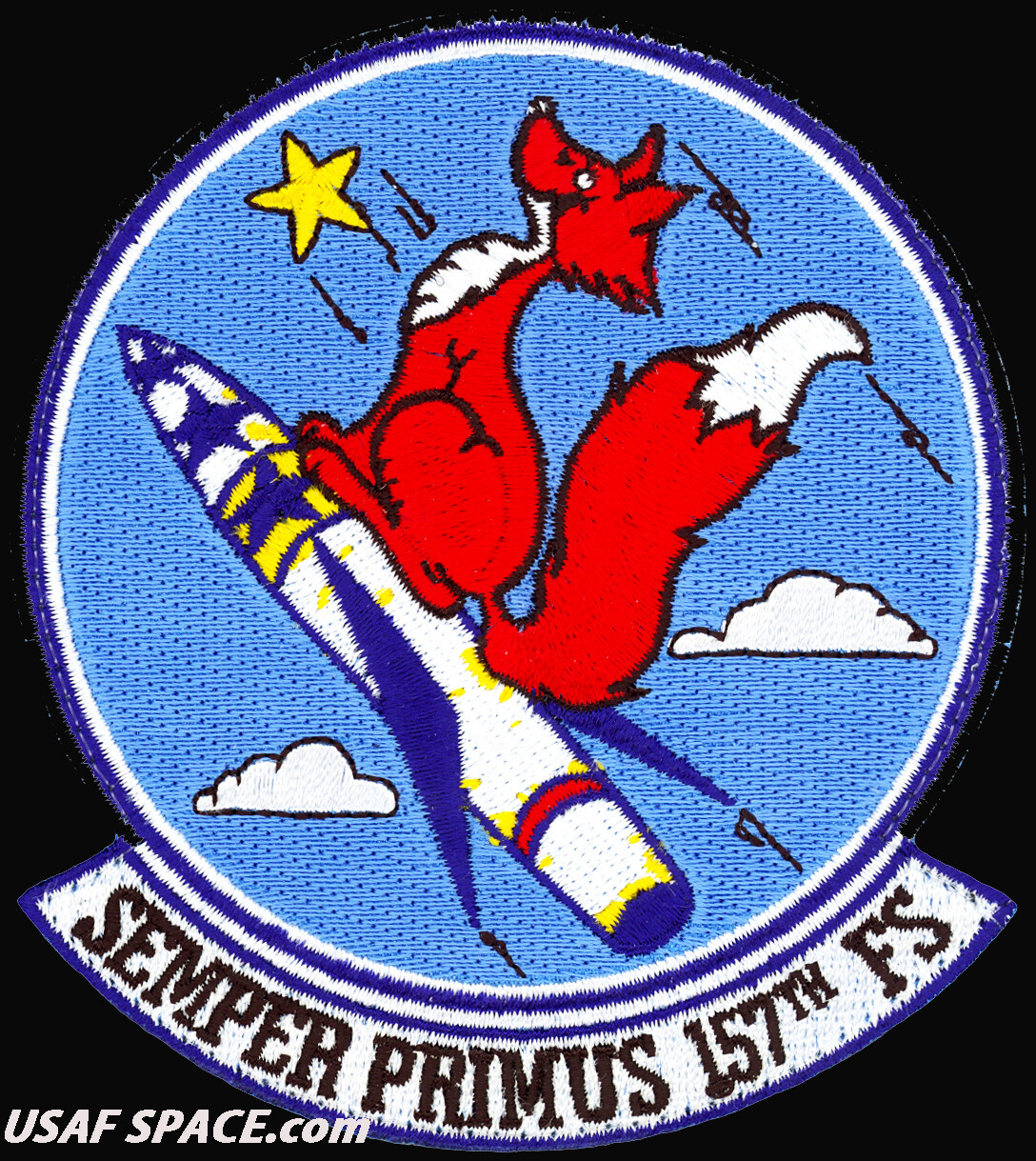 USAF 157TH FIGHTER SQ- F-16C -McEntire JNGB, SC- ORIGINAL HERITAGE VEL PATCH