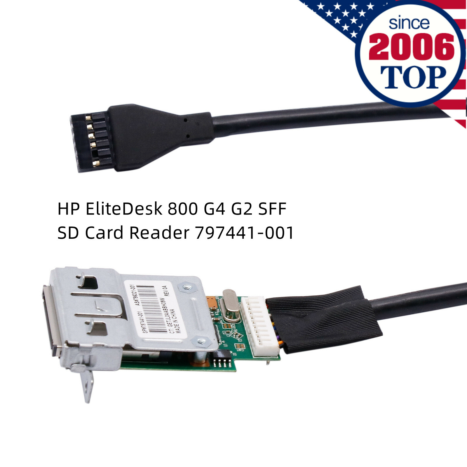 HP EliteDesk 800 G4 USB3.0 SD Card Reader Board Cable 797441-001 796321-001 US
