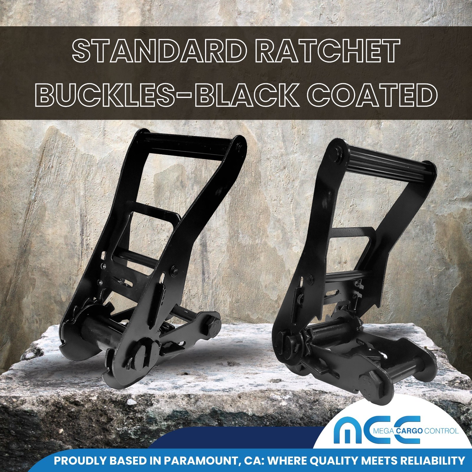 Mega Cargo Control 2" Replacement Standard Ratchets Black Coated 10-Pack
