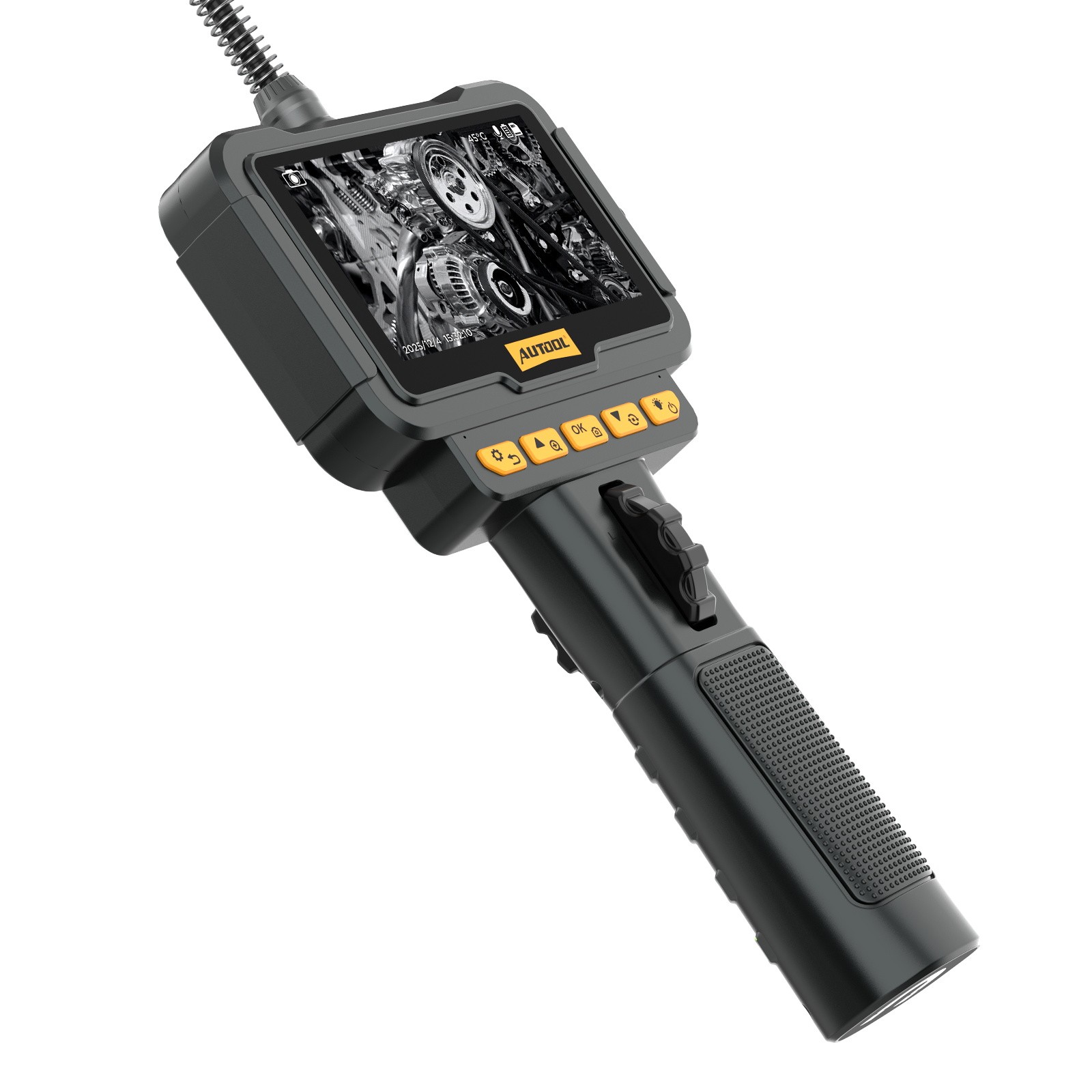 Industrial Endoscope Camera Borescope Inspection Camera 4.3" Screen 2-Way 360°