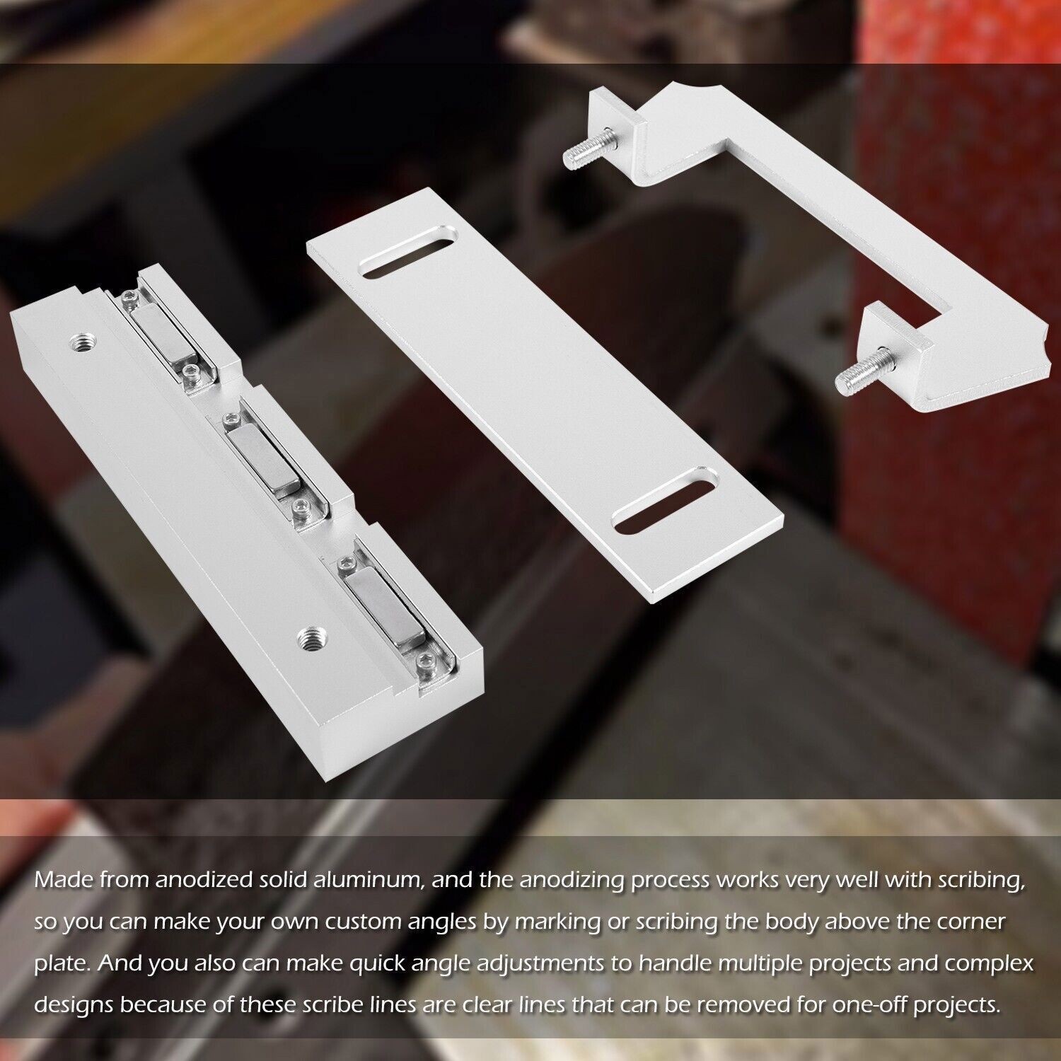 Magnetic Bevel Jig for Knife Making & Blade Grinding, 0-45° Adjustable Tool