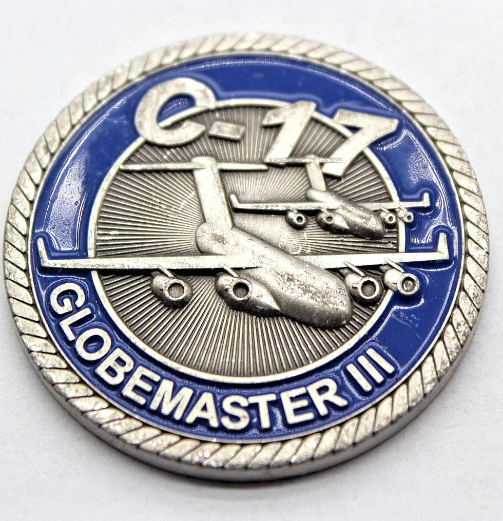 USAF Dover AFB C-17 Globemaster III Challenge Coin 1.6"