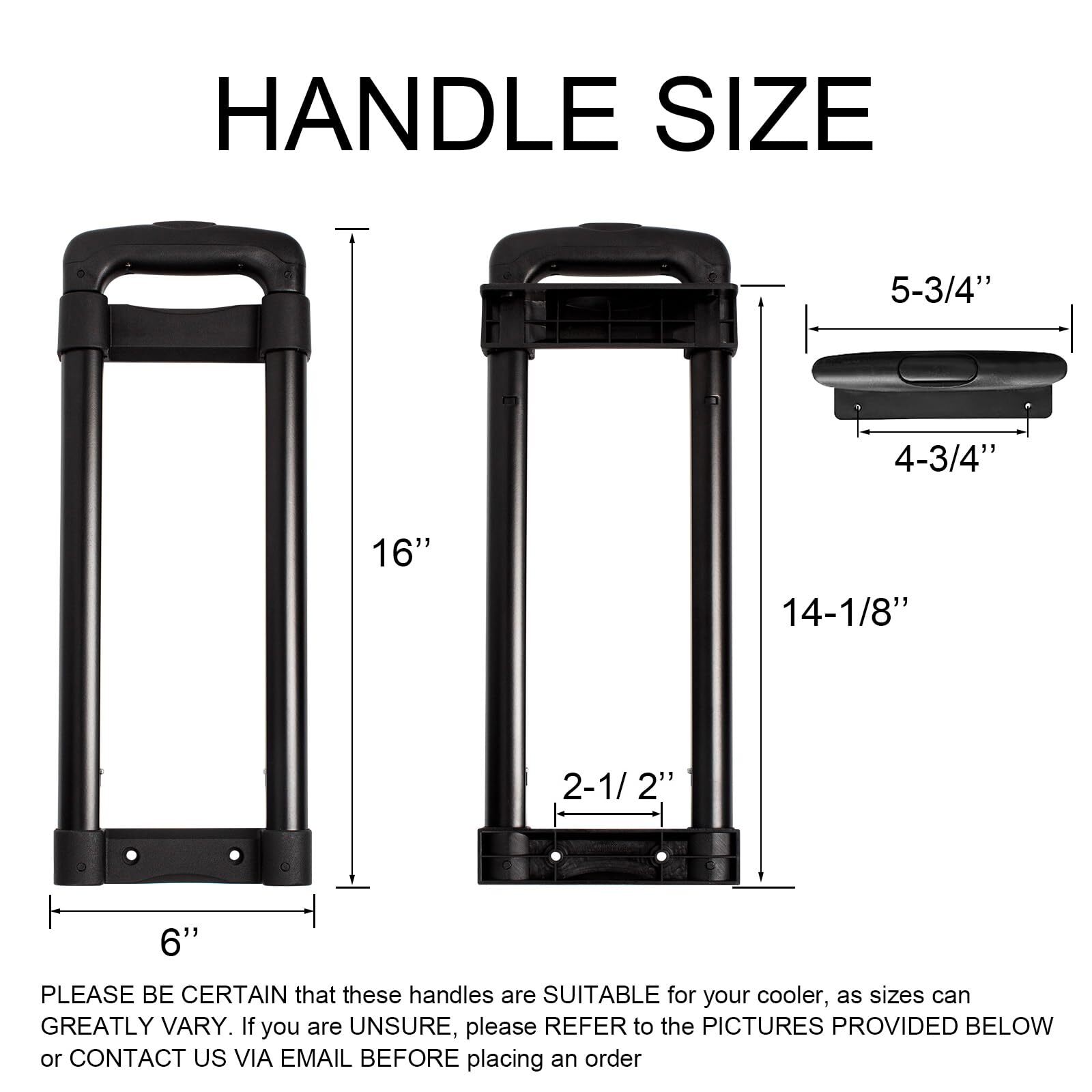 Telescoping Handle Replacement Kit for Igloo Latitude 60 Qt Roller Cooler