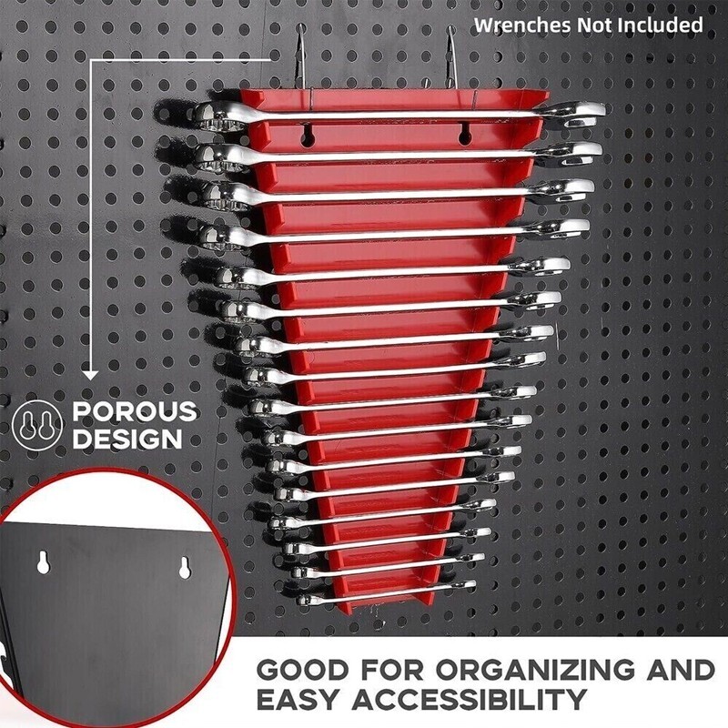 2 Pack Plastic Wrench Organizer, Wrench Holder Set for Tool Box Drawer Chest