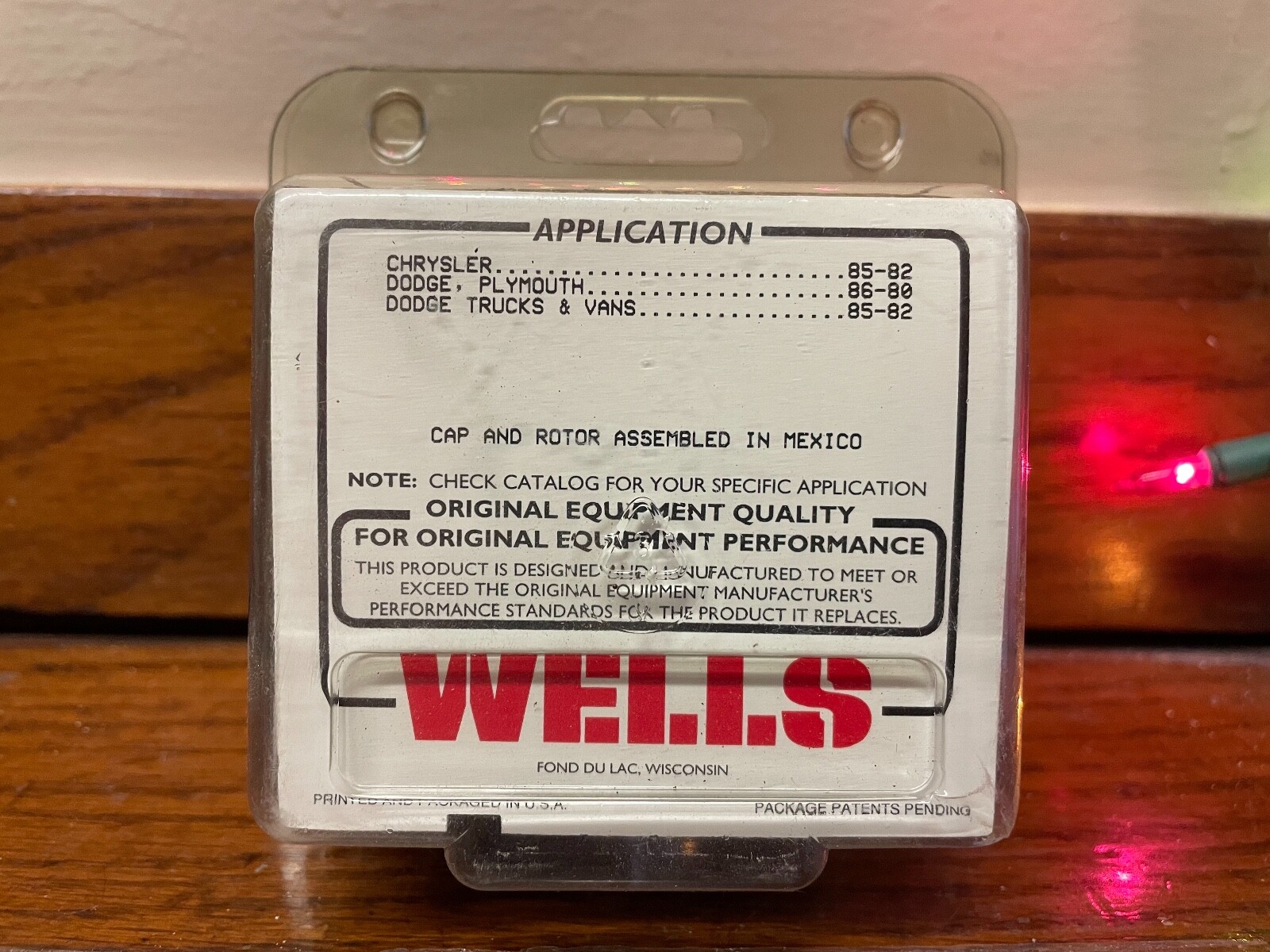 Wells - CR2203 - 4 Cylinder - Chrysler - Distributor Cap & Rotor