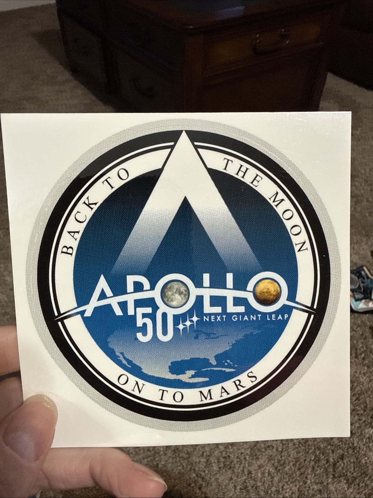 NASA Apollo 50th Anniversary Vinyl Decal Sticker 4.5"