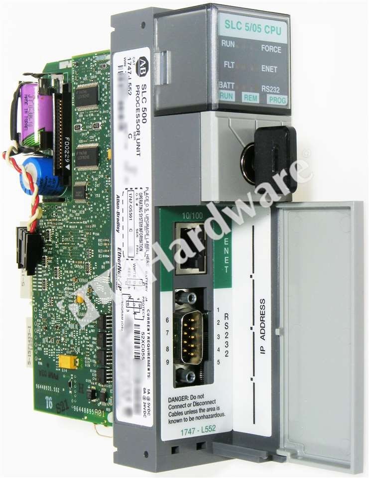 Allen Bradley 1747-L552 /C SLC 500 5/05 Ethernet/RS-232 32K Memory Controller