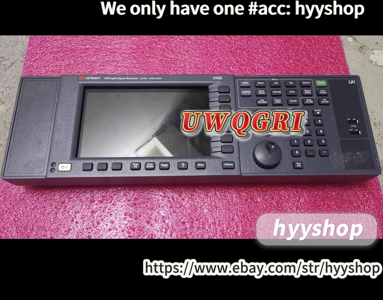 Keysight N5193A Instrument front Panel cover