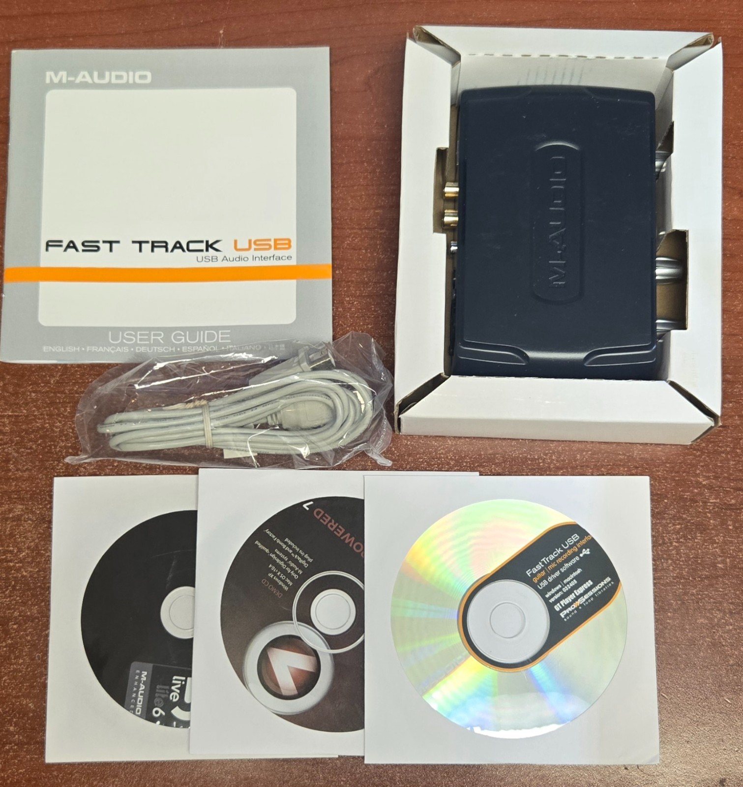 M-AUDIO Fast Track Guitar Mic Recording Interface USB DIgital Audio