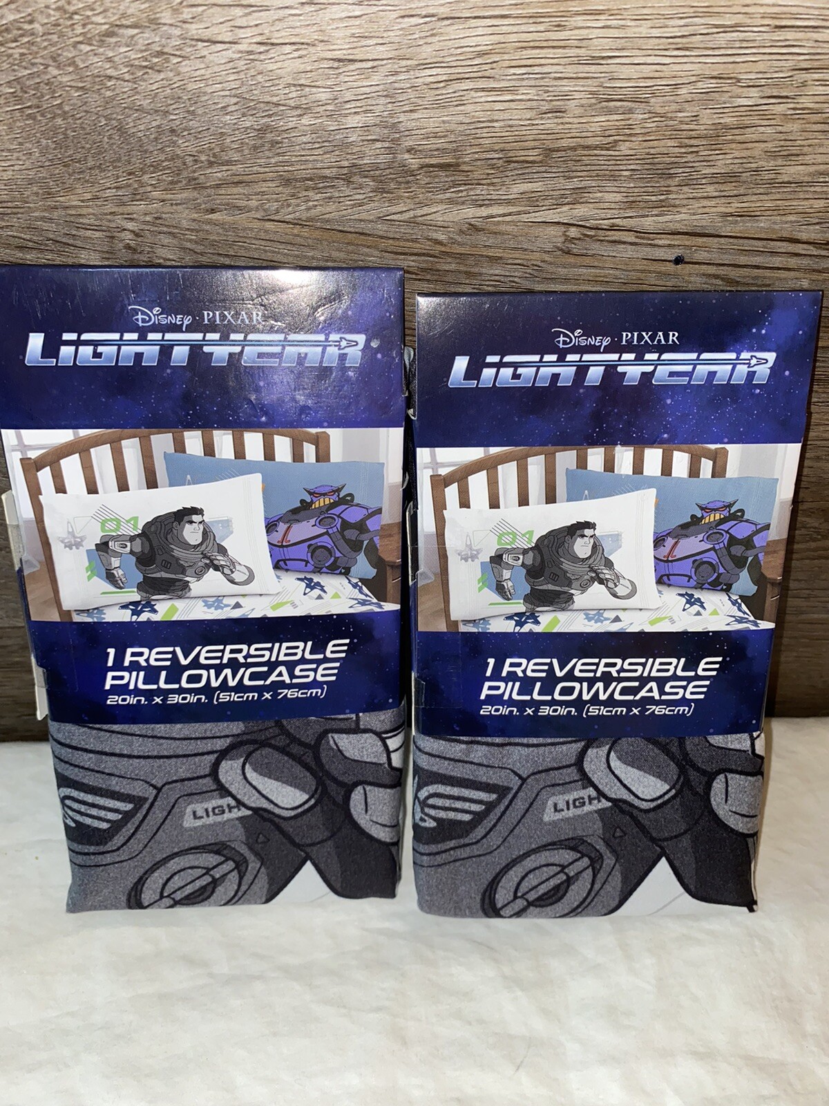 🚀PACK🚀 Disney Pixar Lightyear Reversible Pillowcase, 20” x 30”