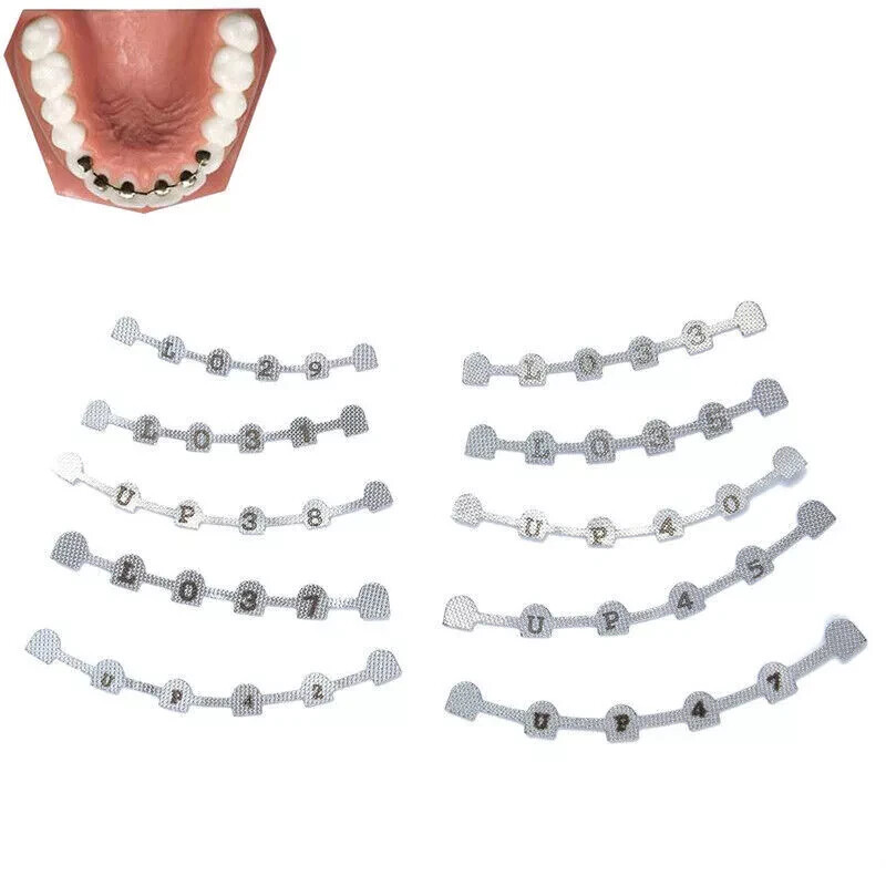 10 Pcs/Pack Dental Lingual Retainer Bonding Splints Orthodontic Wire Upper/Lower
