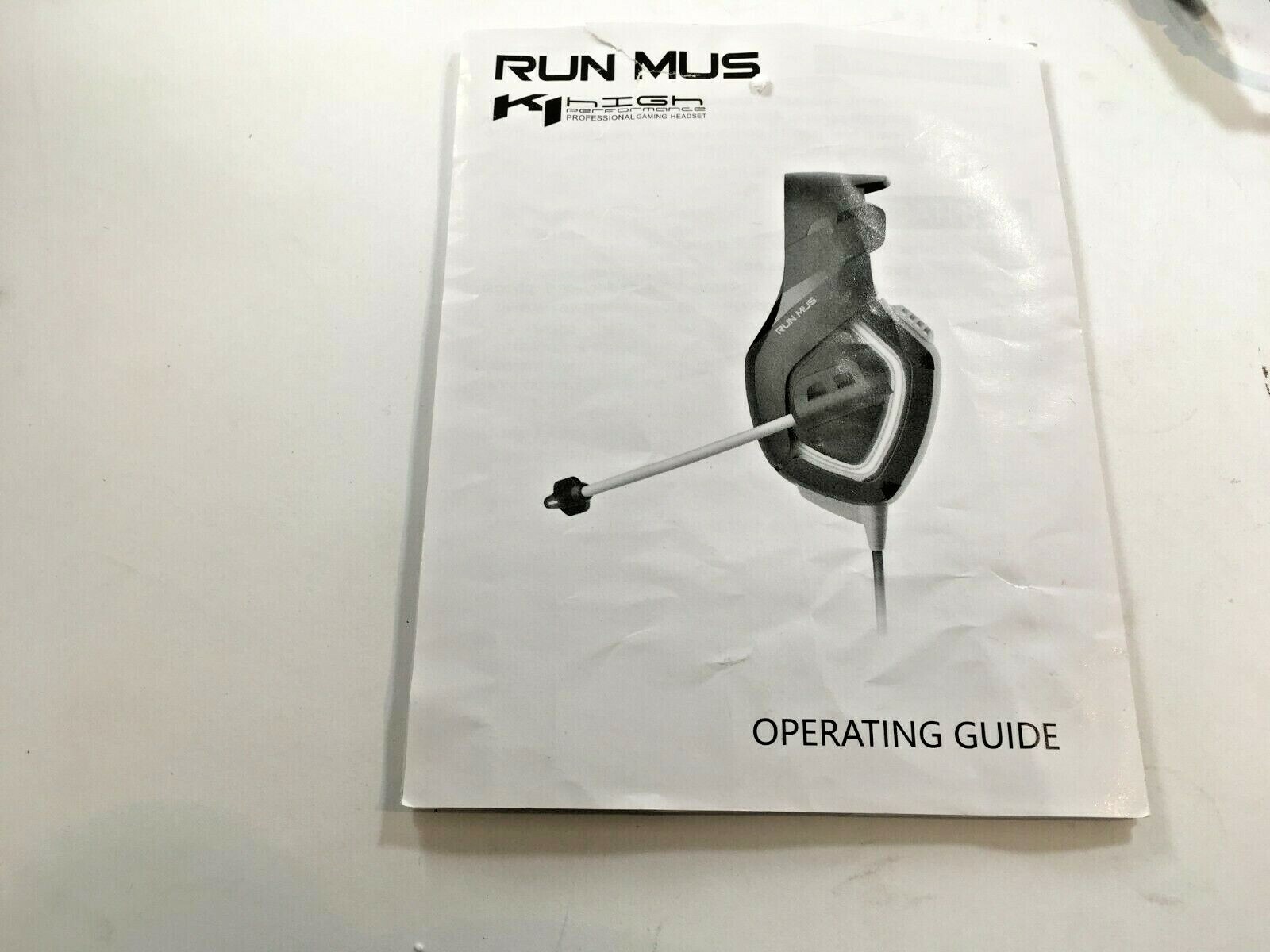 RunMus K1 high performance professional Gaming Headset