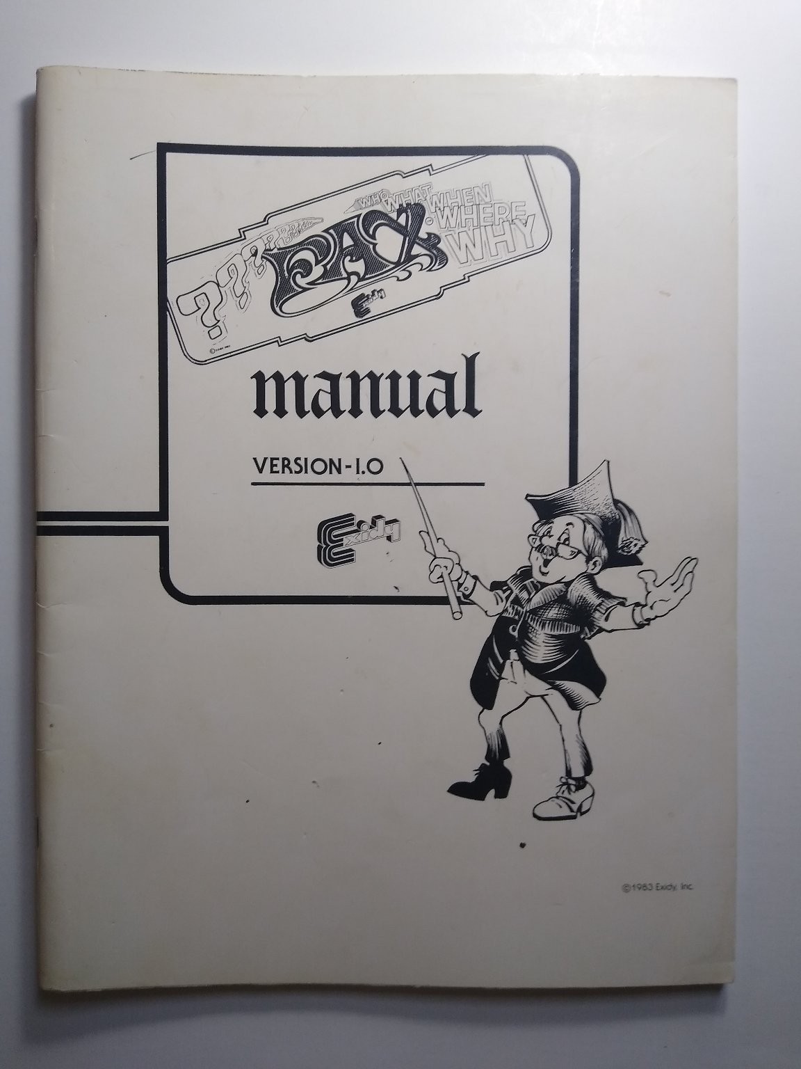 Exidy FAX Arcade Game Operation Service Manual Version 1.0 1983 OEM
