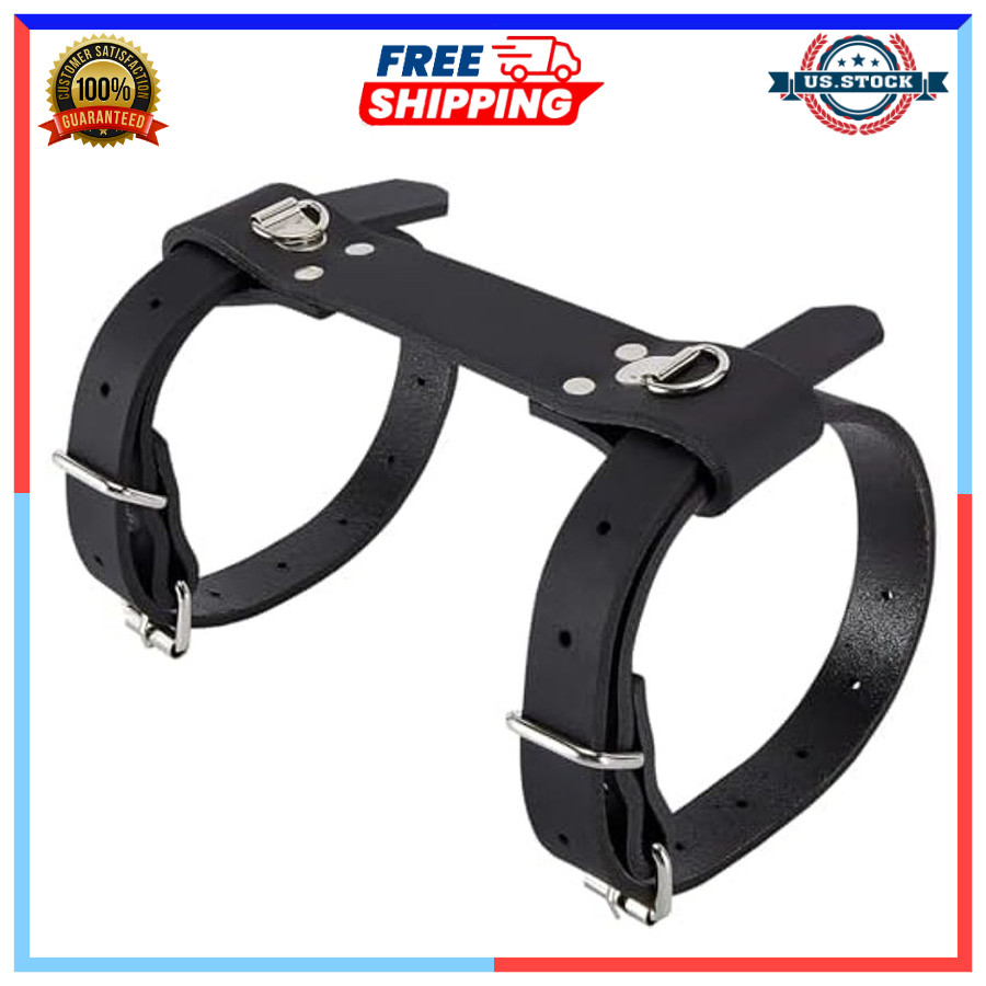 Dream Apparel Blanket Straps Leather Motorcycle Bed Roll Carrier Black