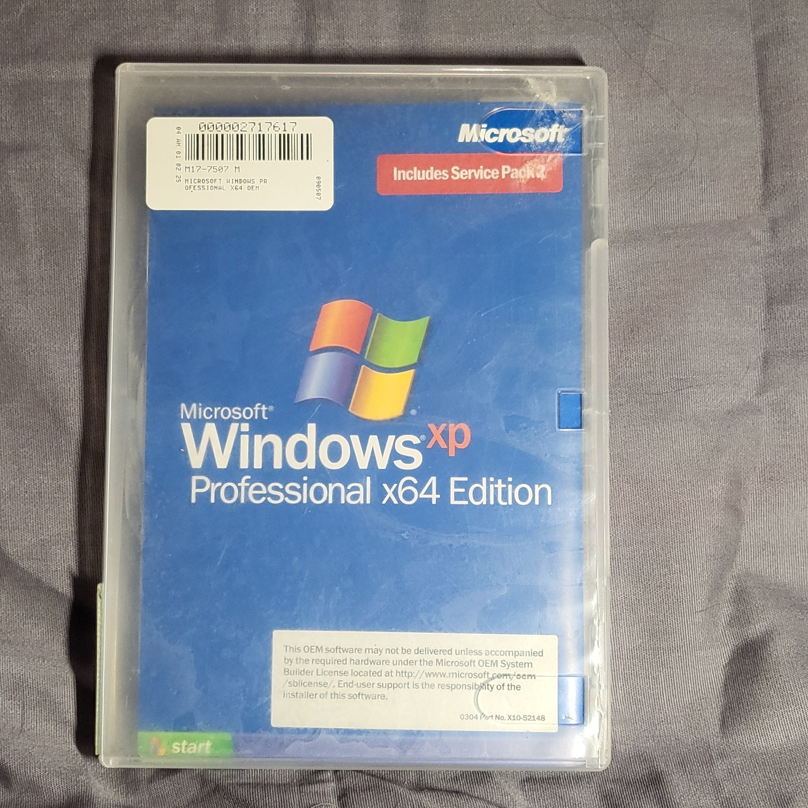 Microsoft Windows XP Professional x64 Edition OEM Disc w/ COA & SP2