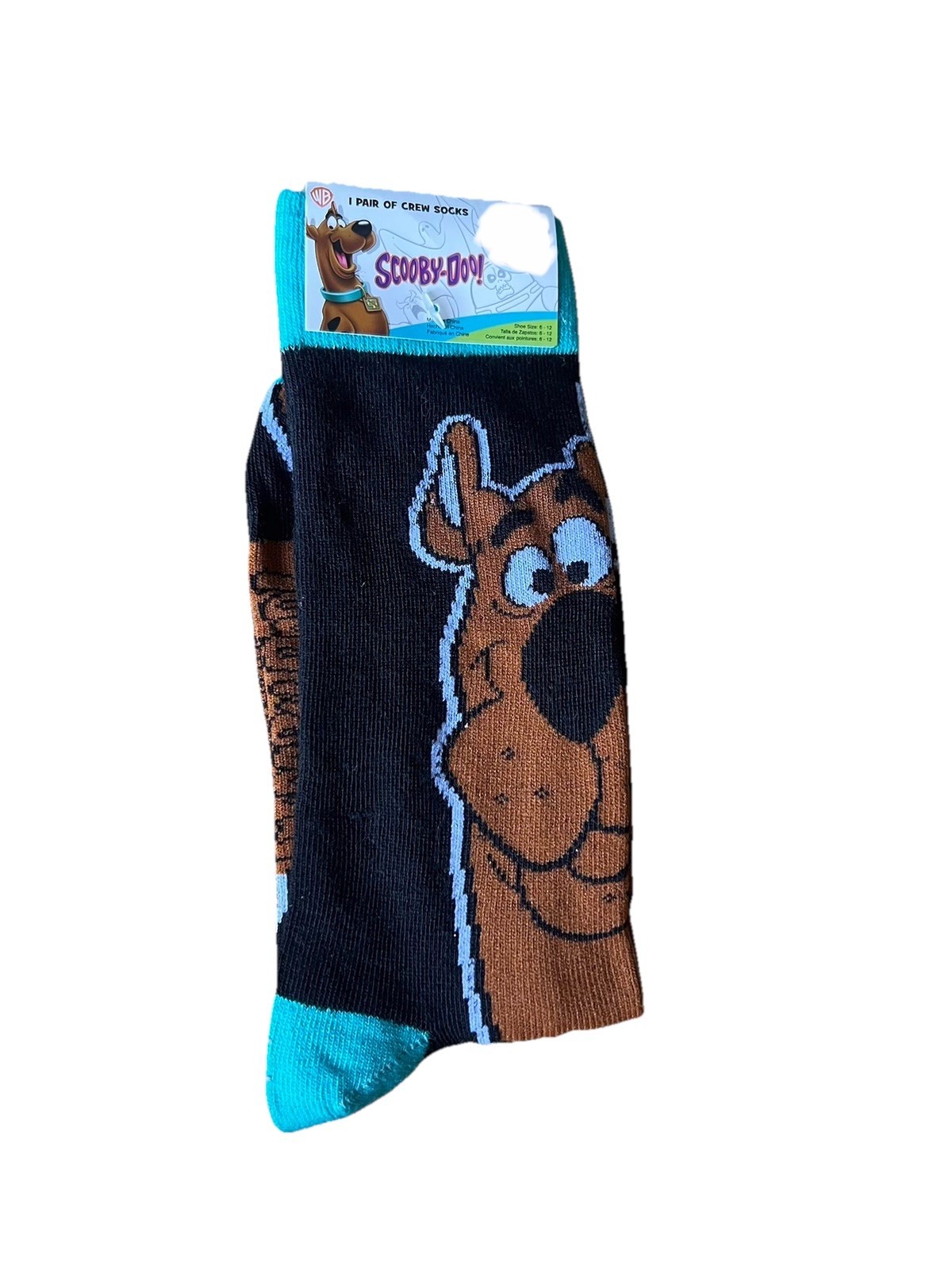 Cartoon Adult Unisex Crew Socks Scooby Doo Novelty Shoe Size 6-12 NWT