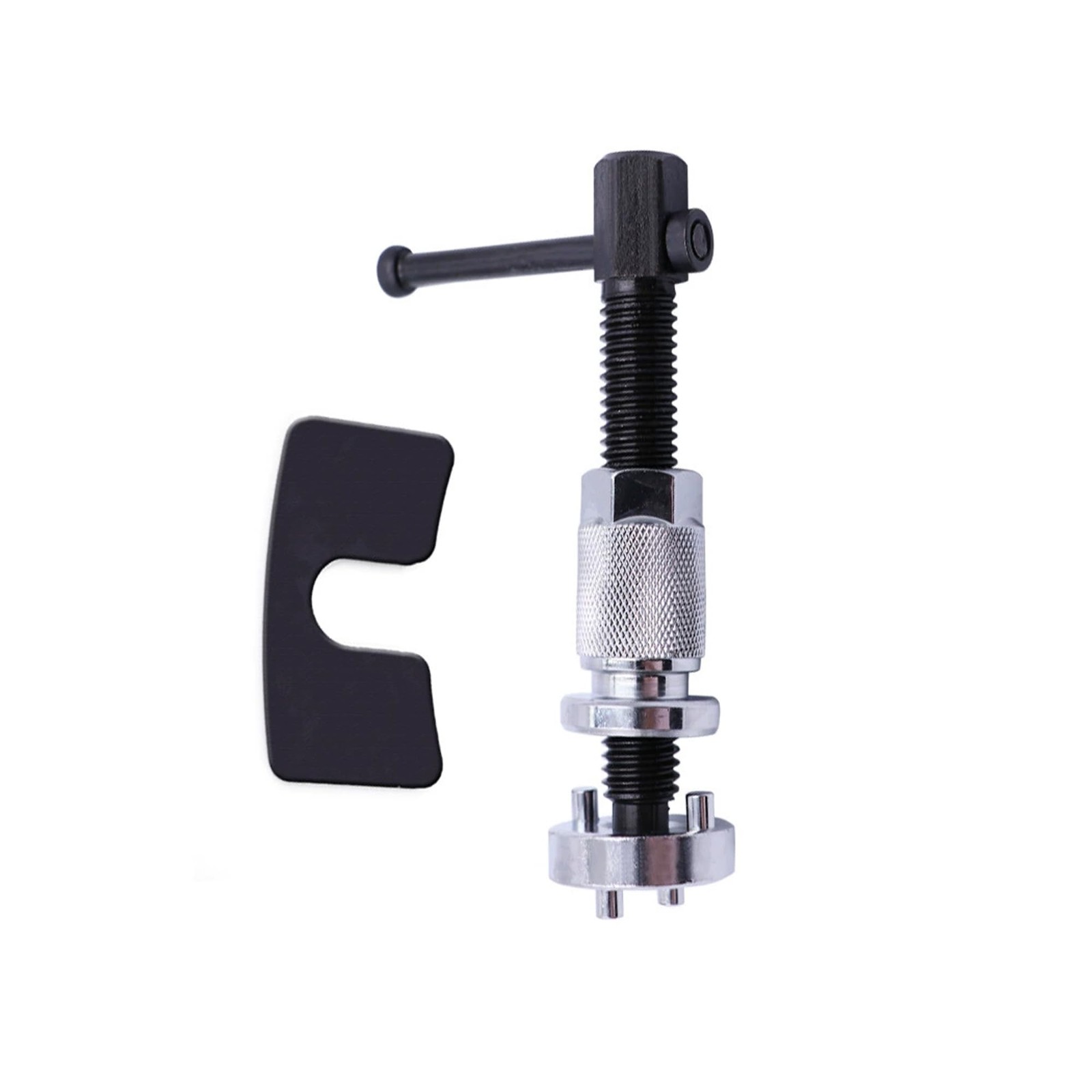 Lonuxi Car Brake Piston Wind Back Tool, Auto Caliper Black/Silver