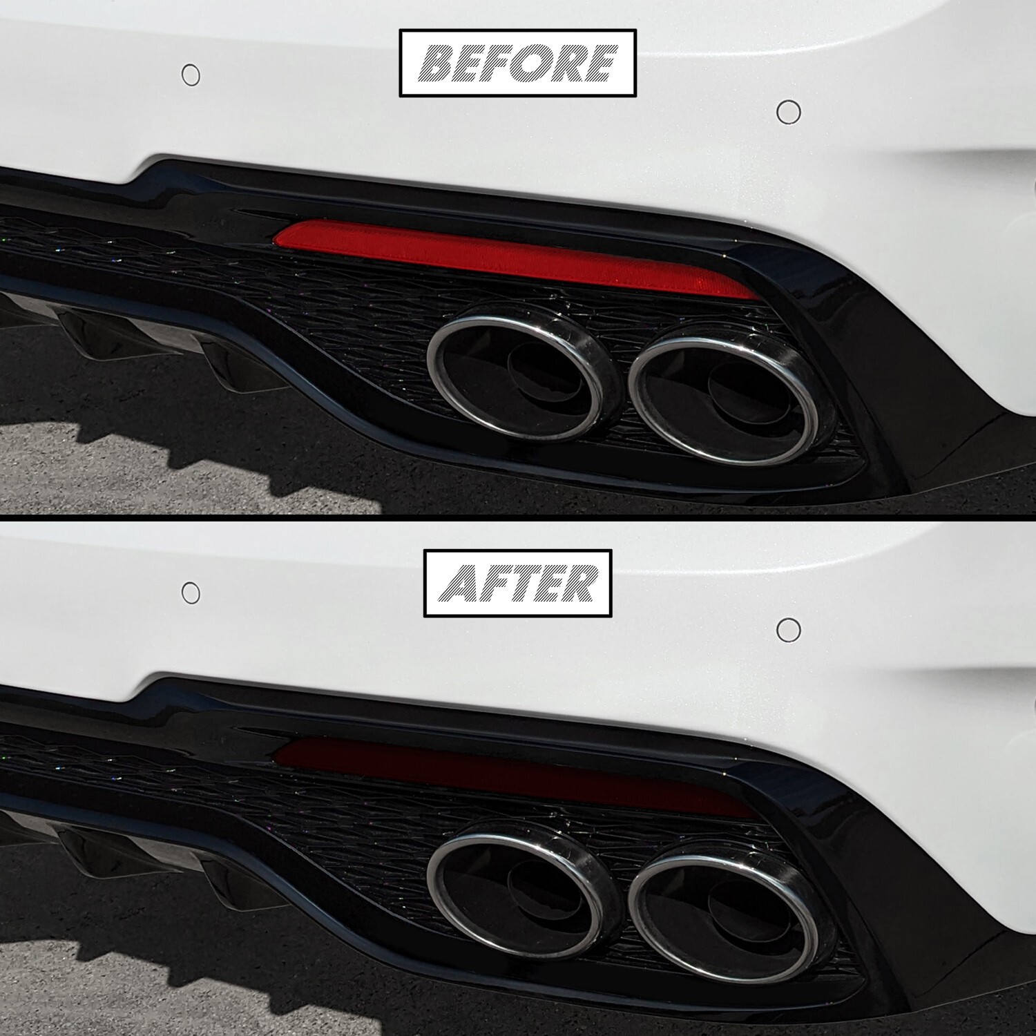 FOR 2022-2023 Kia Stinger Rear Reflector SMOKE Precut Vinyl Tint Overlays