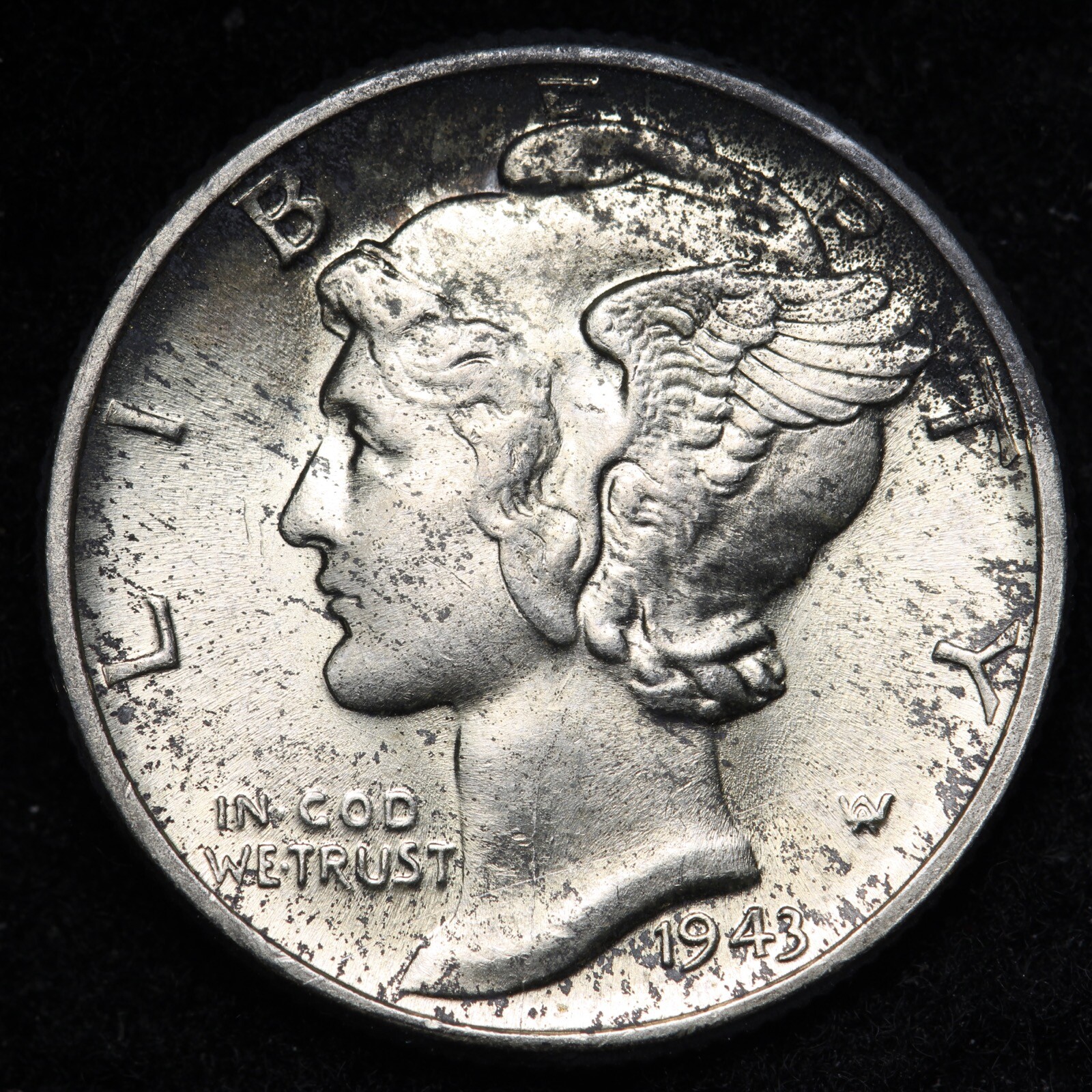 1943 Mercury Silver Dime CHOICE BU *UNCIRCULATED* MS E252 DL