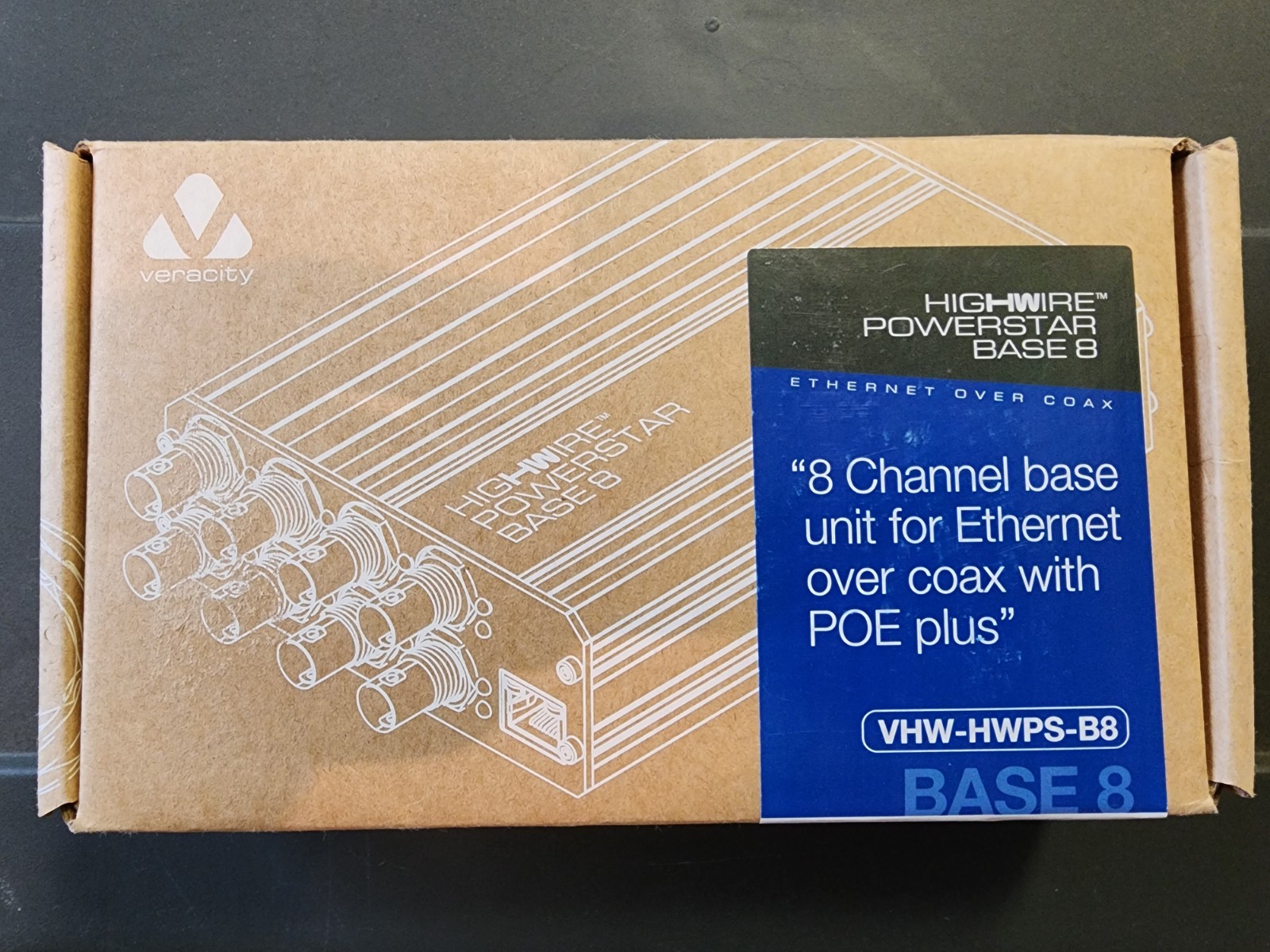 Veracity VHW-HWPS-B8 Highwire Powerstar BASE8 8-Port
