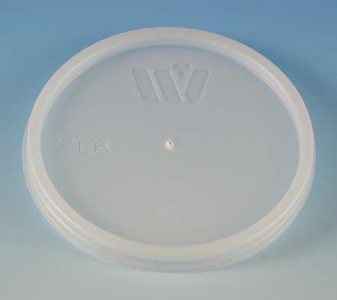Lid for 6, 8 Oz. Hot Cup, Flat, Vented, Translucent, Pk1000