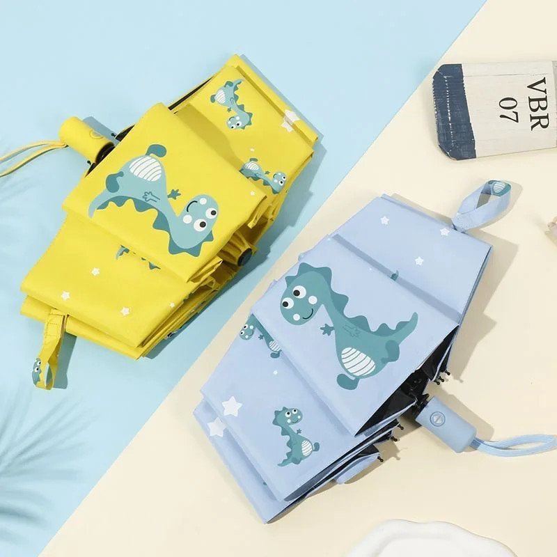 Cute Dinosaur Umbrella Automatic Umbrella Portable Folding Umbrella sunshade umb