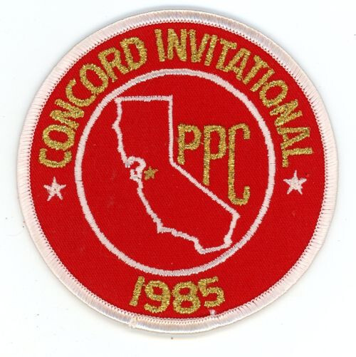 CALIFORNIA CA CONCORD POLICE PISTOL INVITATIONAL 1985 SHOULDER PATCH SHERIFF