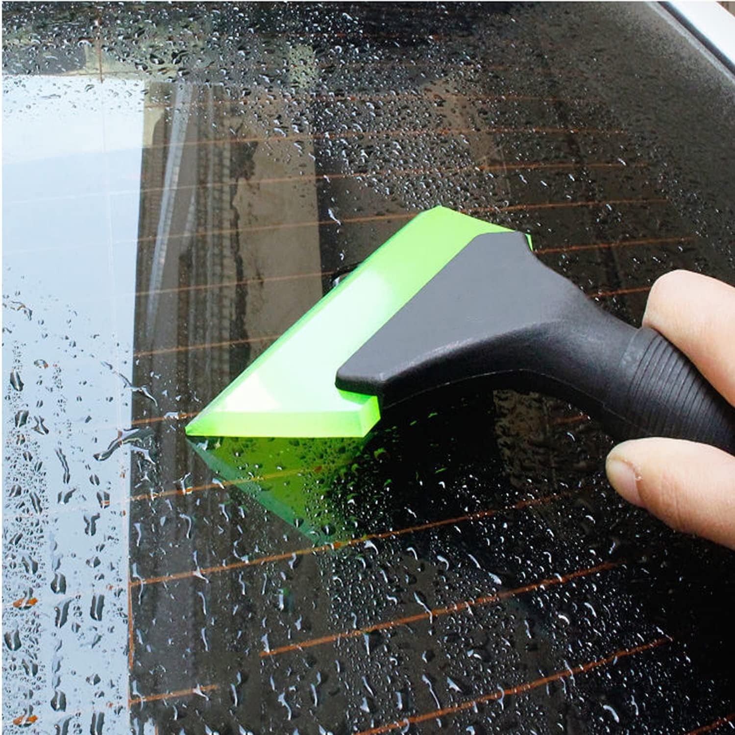 Small Squeegee with 5 Inch Green Rubber Window Tint Squeegee, Mini Wiper Window