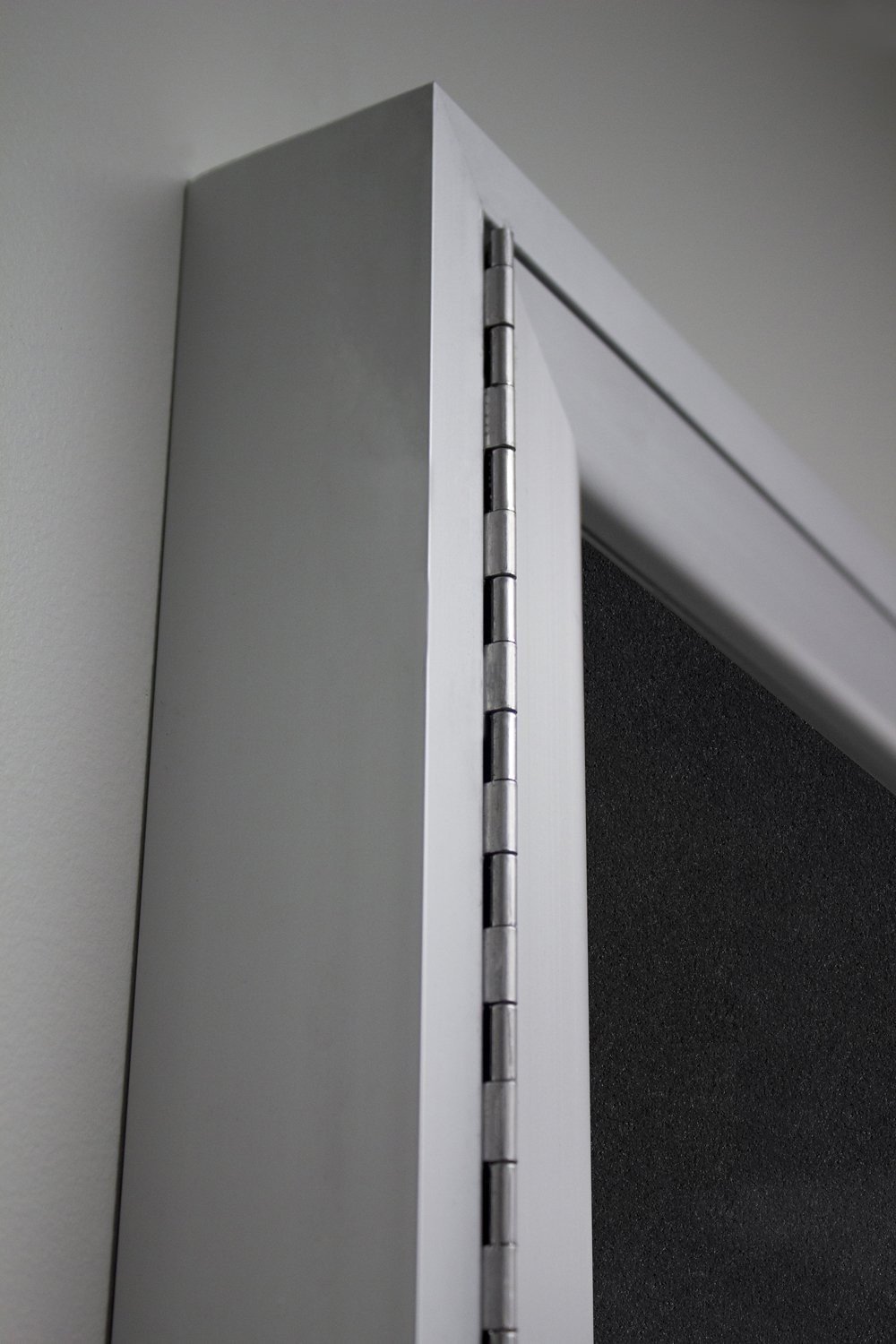 Ghent's Vinyl 36" x 72" 3 Door Enclosed Bulletin Board in Black