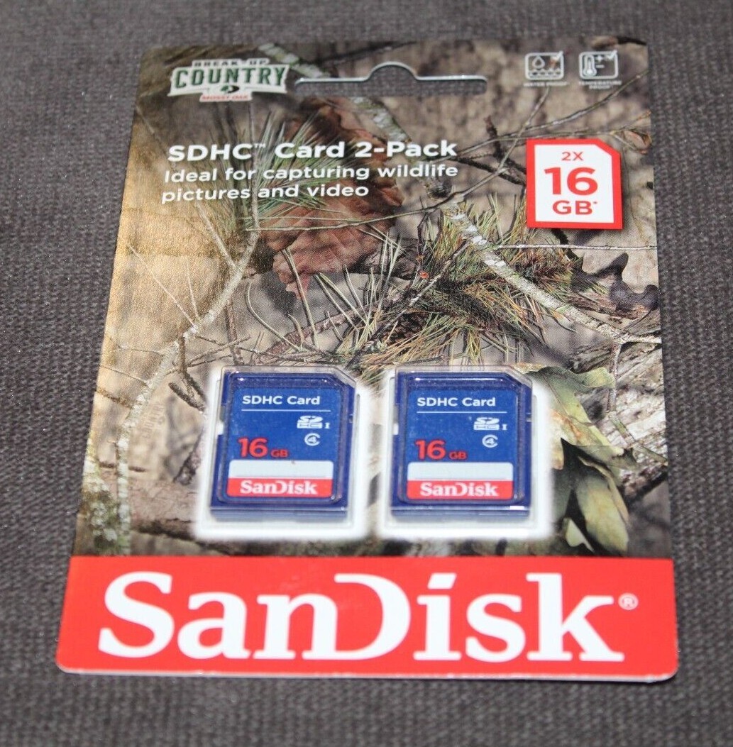 SanDisk SDHC 16 GB 2-Pack ( 32 GB Total ) SD Cards Camera Photo Storage Card