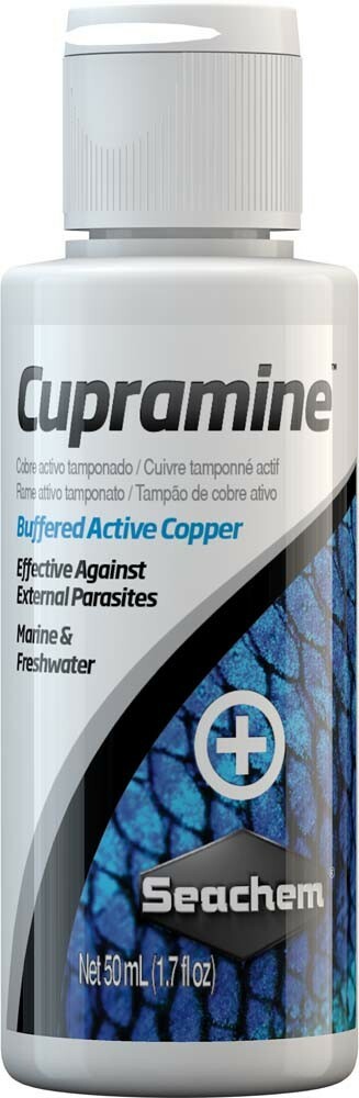Seachem Laboratories Cupramine Copper Treatment (Each Sold Separately)