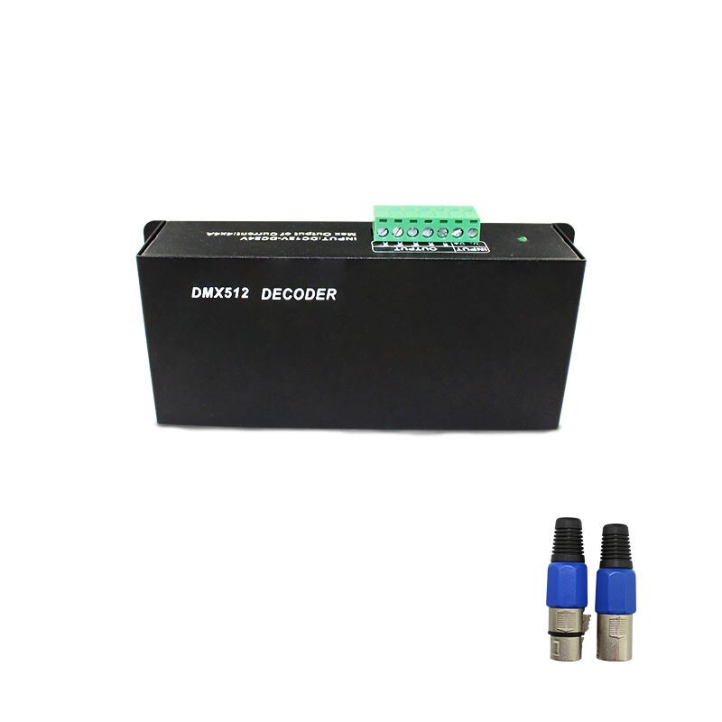 DMX 512 4CH x 8A Decoder LED Controller 4 Channel Driver RGBW LED Tape DC12V 24V