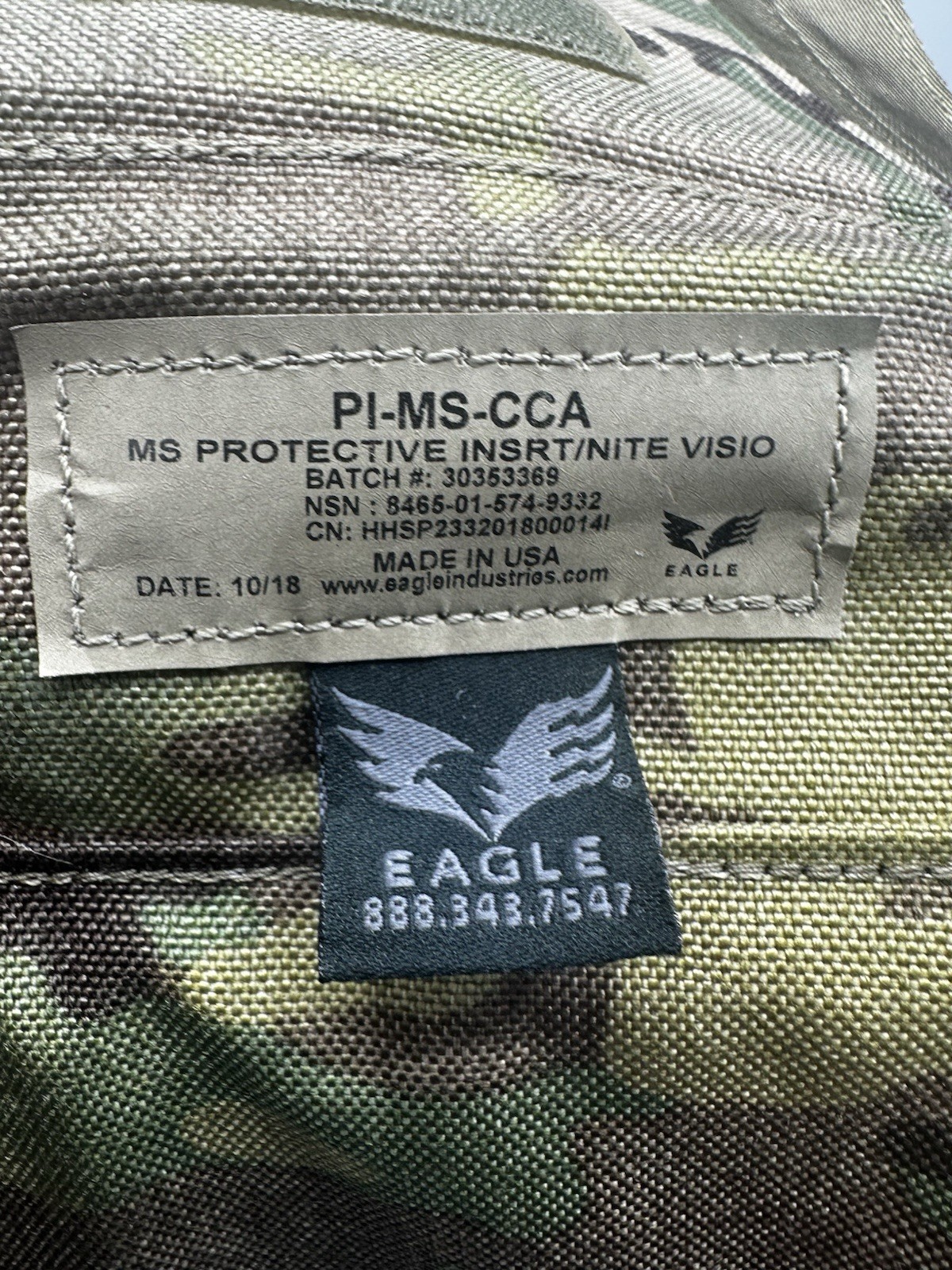 Eagle Industries Protective Insert NVG Padding SFLCS Multicam OCP