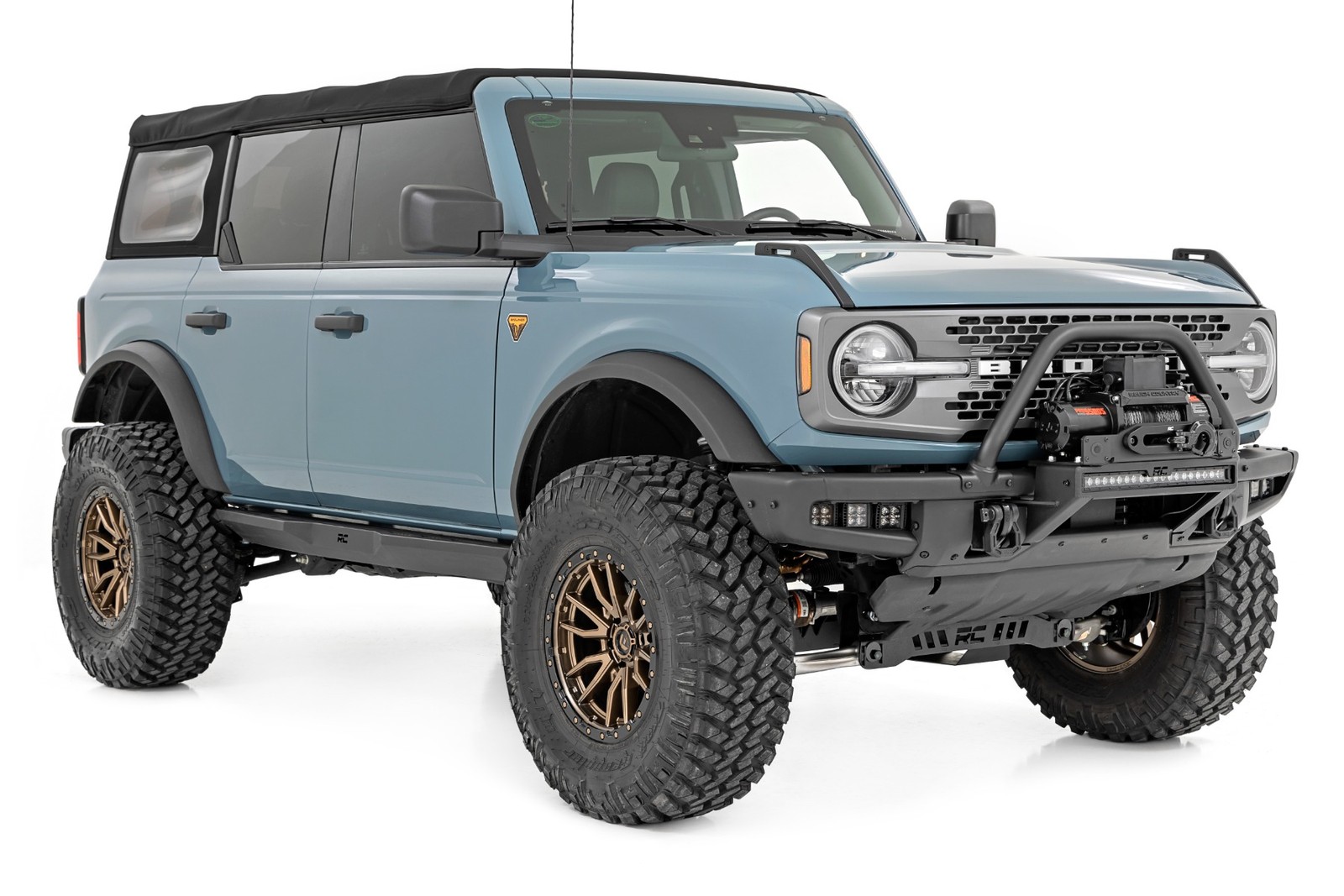 Rough Country Winch Mount Kit w/Winch 21-25 Ford Bronco OEM Steel Bumper 51097