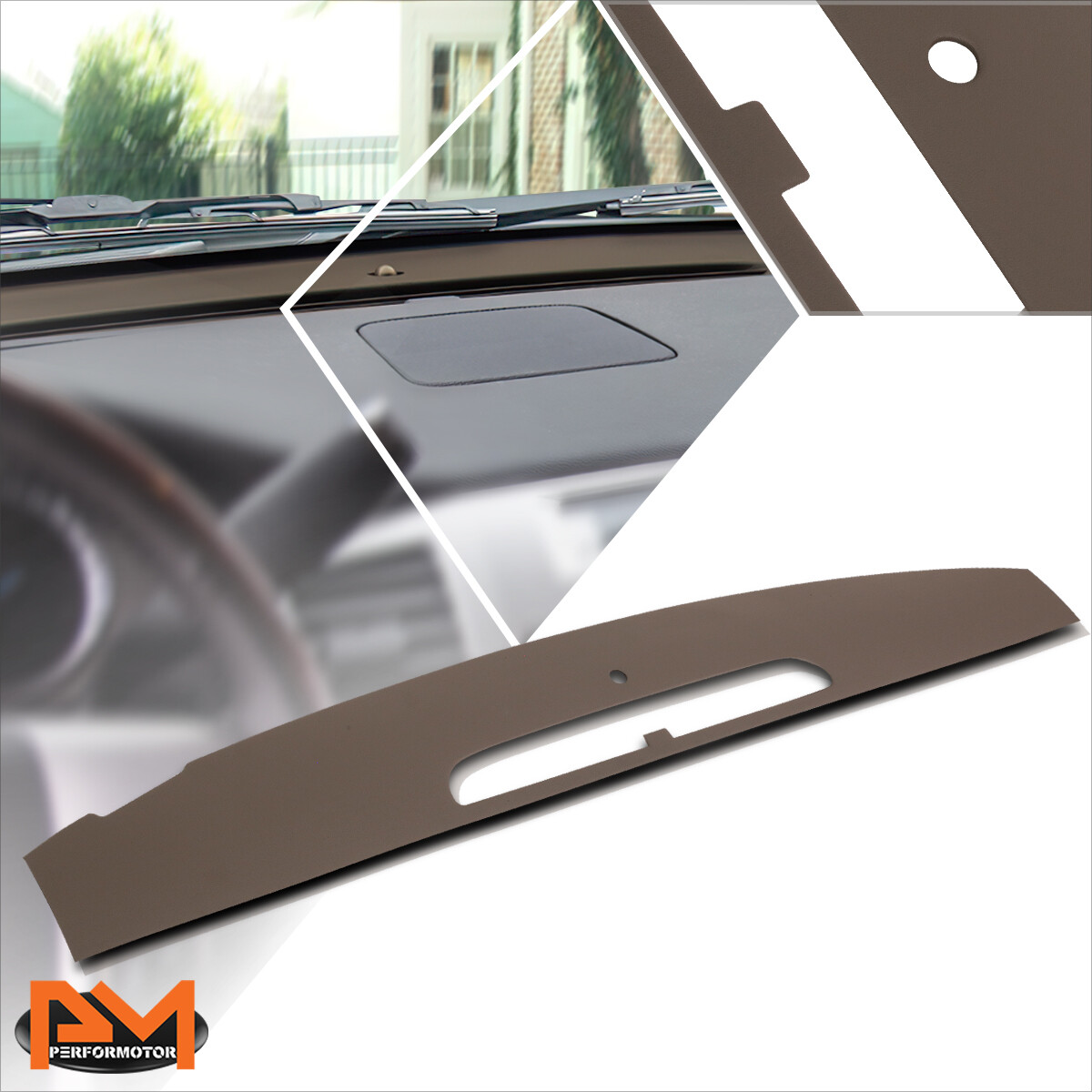 For 07-14 Cadillac Escalade ESV/EXT Brown Vent Portion Dash Board Cover Overlay