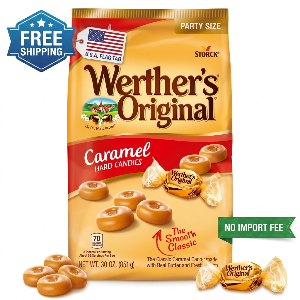 Werther's Original Hard Caramel Candy, 30 oz