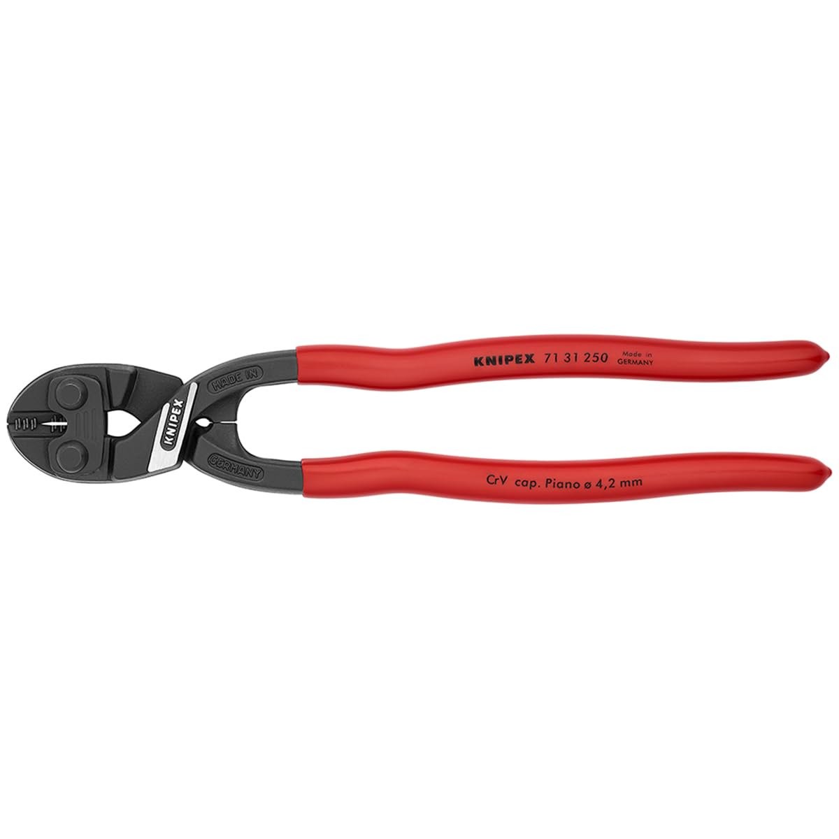 KNIPEX 7131250 CoBolt 10in Compact Bolt Cutter Notched Blade Hardened Steel