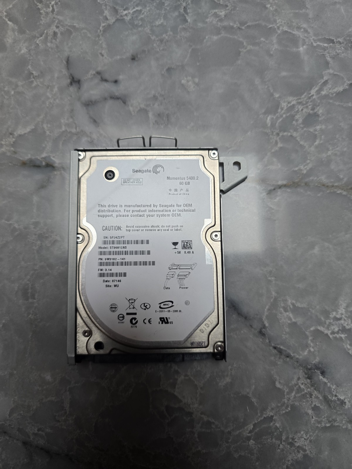 Sony PS3 Slim HDD Hard Drive Cage Caddy CECH-2001A Mount Bracket OEM Plus HDD