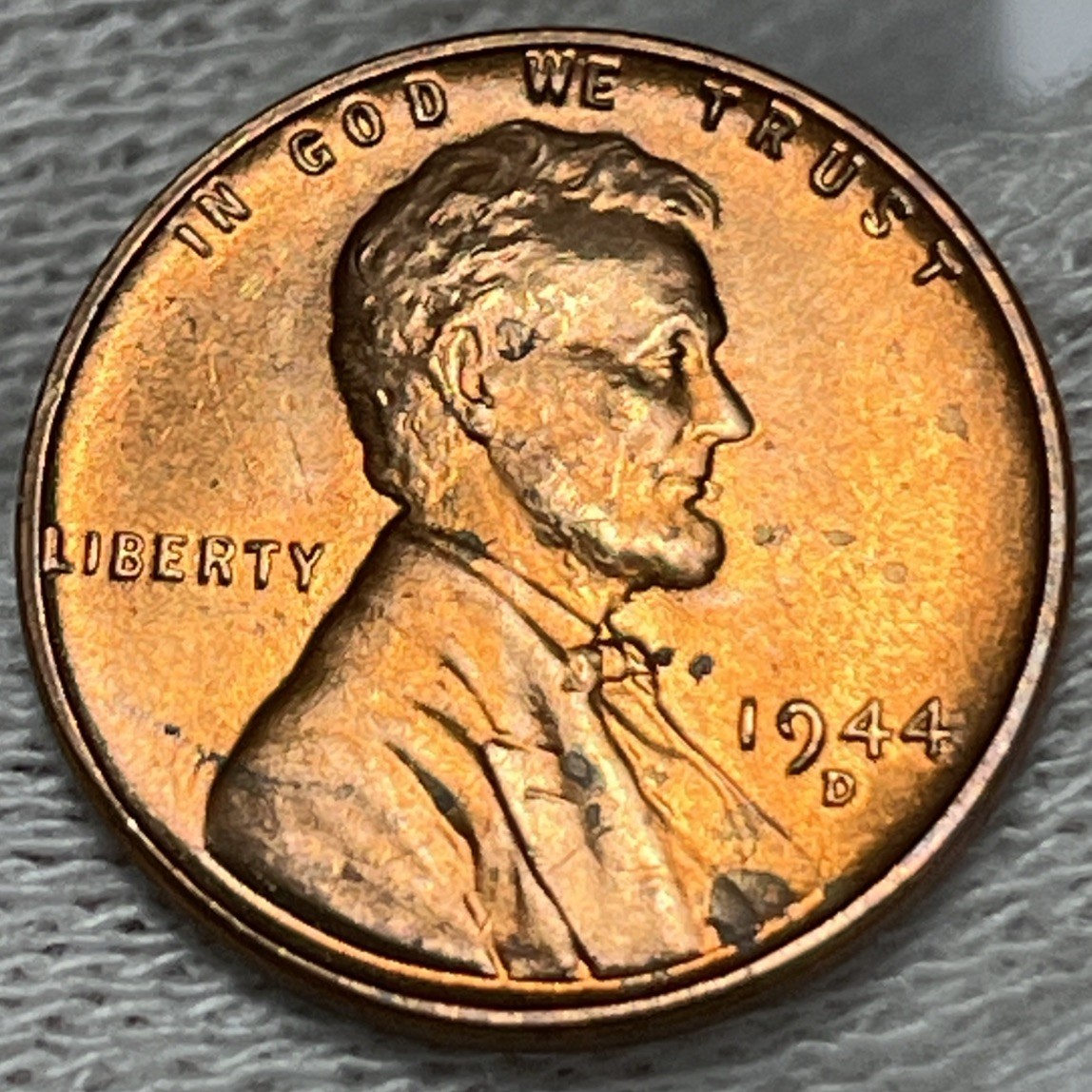 1944 D/D Wheat Penny Errors DDO Die Clash Uncirculated