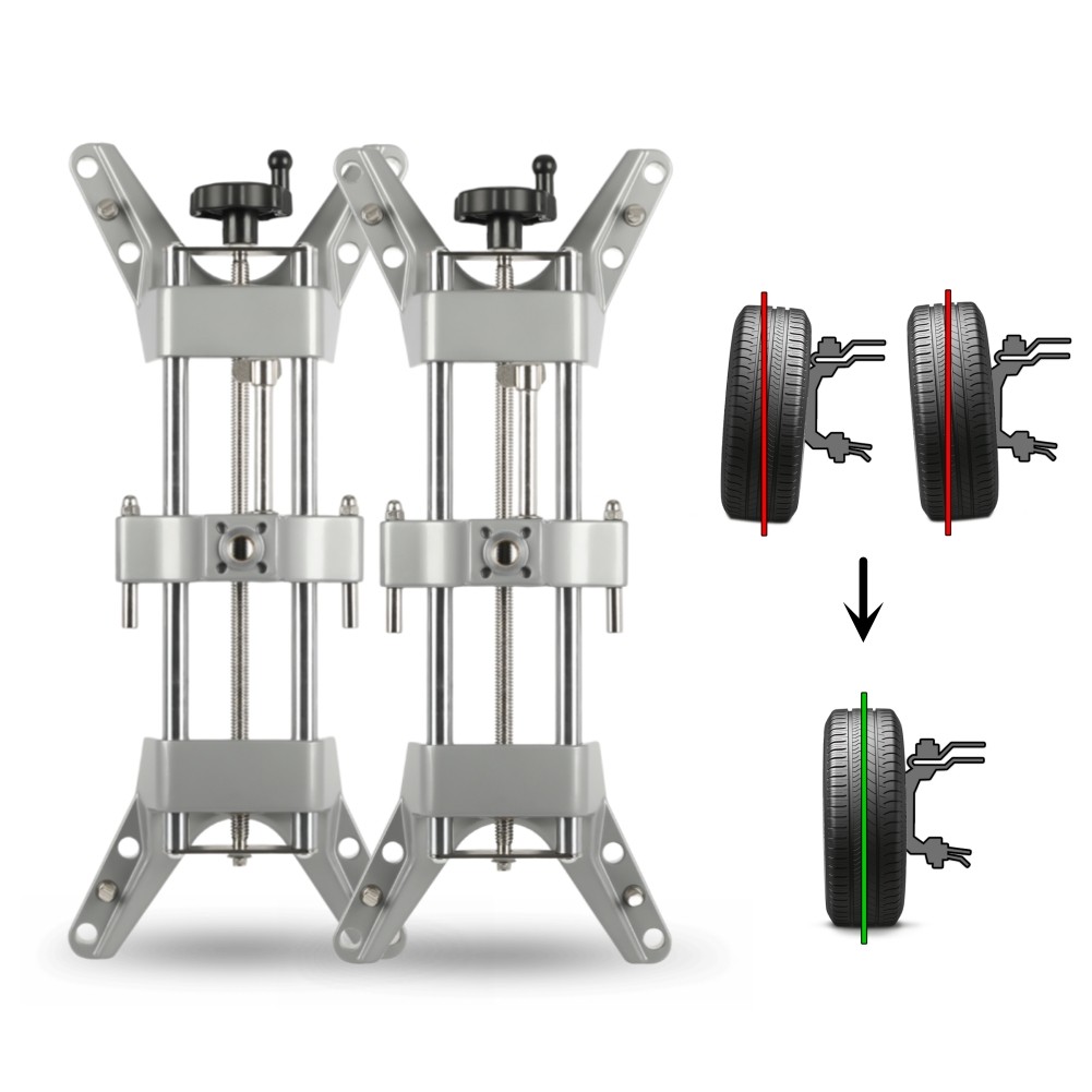 2pcs Wheel Alignment Rack Rim Clamp Mount 4S Shop 11'' to 25'' Rim