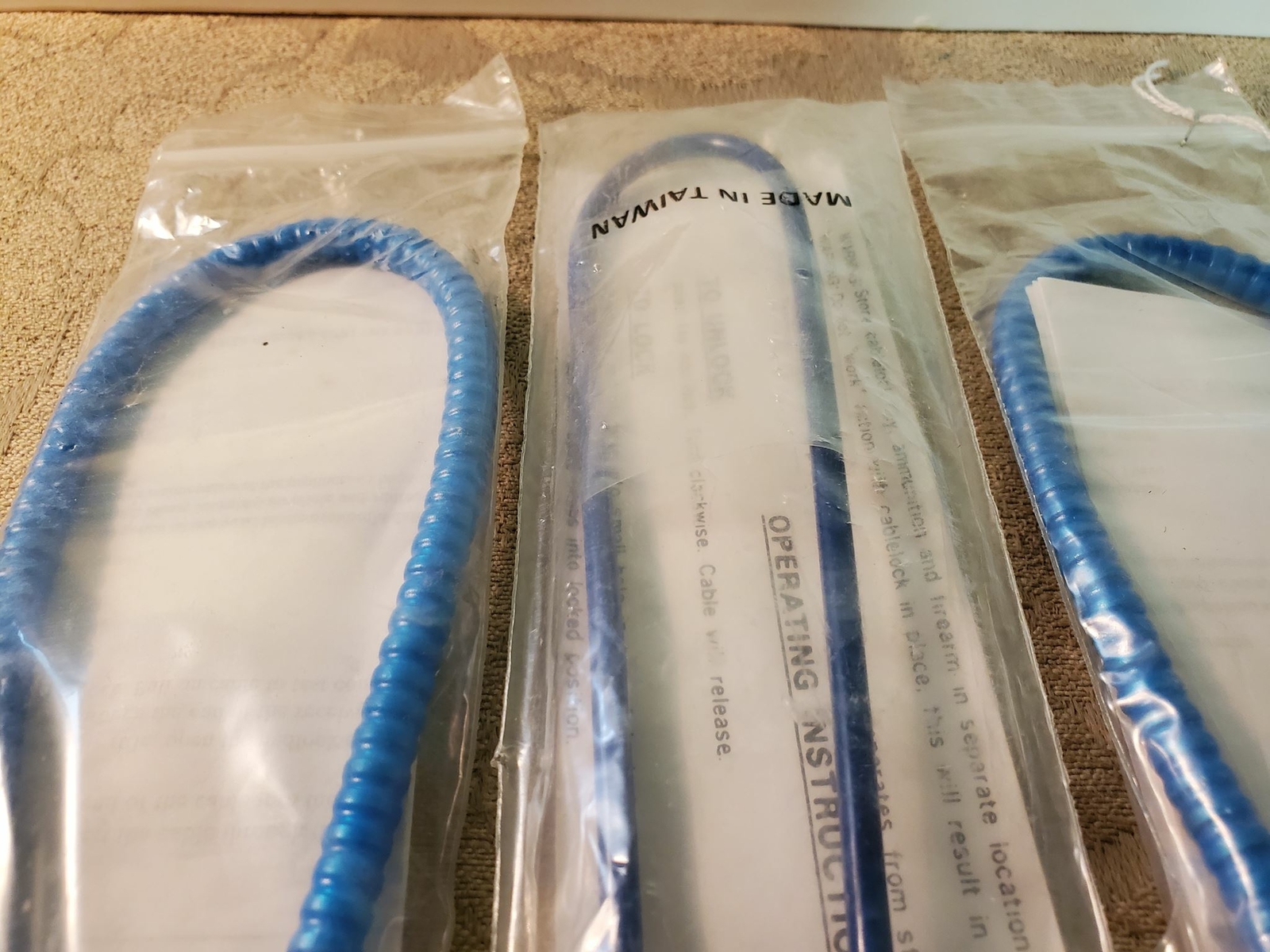 Kimber & Mossberg rifle cable safety locks, NEW