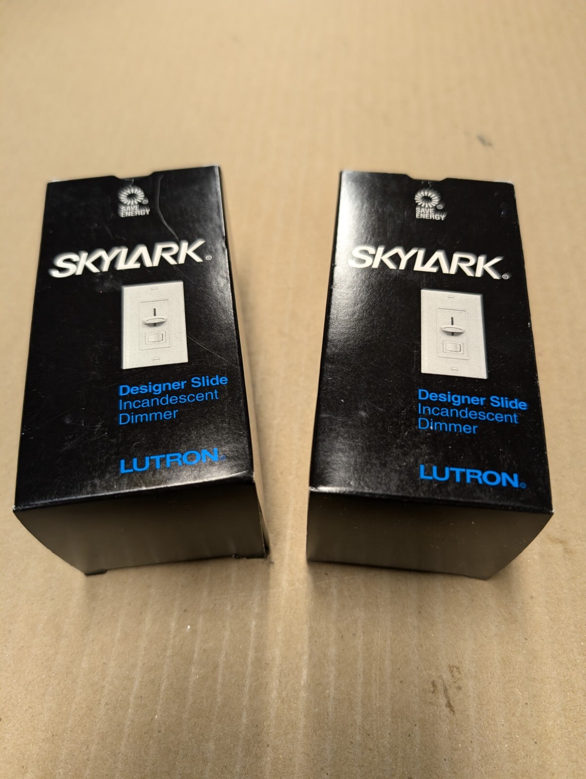 Lutron Skylark Dimmer Switch - White P/N: S-603P-WH. 3-Way. (Lot of 2).