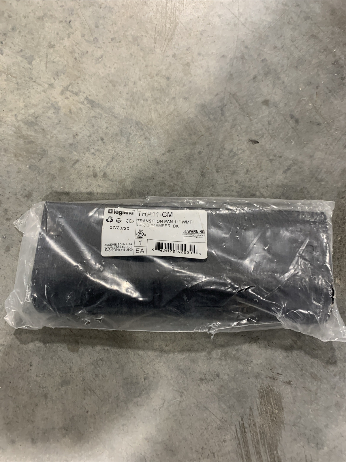 Legrand TRP11-CM 11” Transition Pan Black NEW