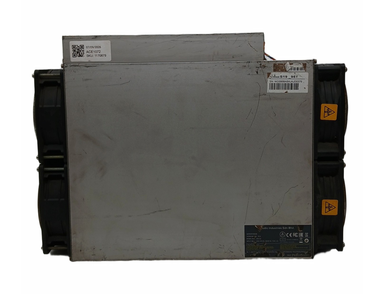 Bitmain Antminer S19 95Th Luxor OS Bitcoin Miner ASIC