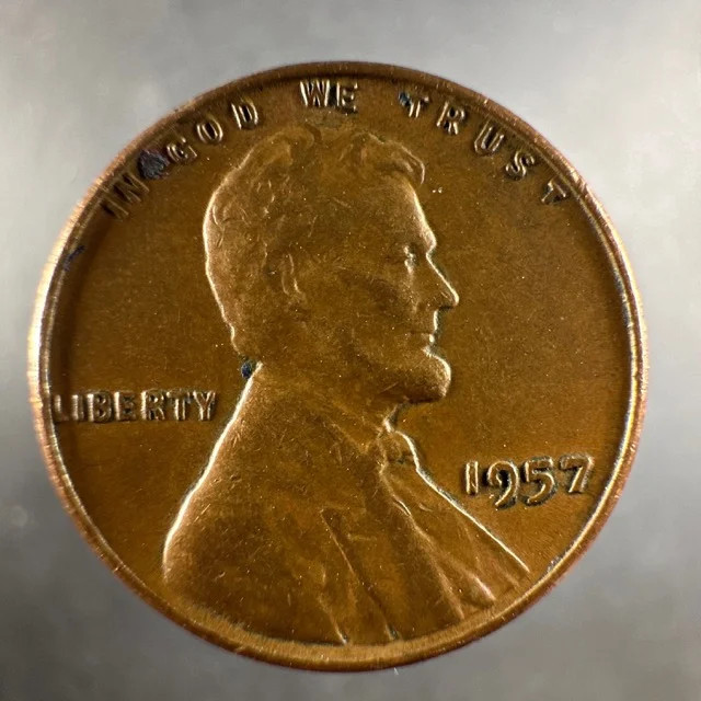 1957 Lincoln Wheat Cent Lightly Circulated