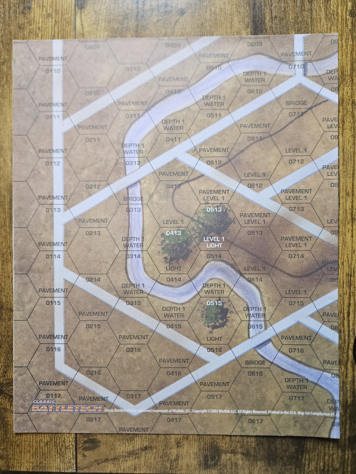 Classic Battletech 2003 Map Set Compilation #1 - 22 Total Maps (Missing Two) VG