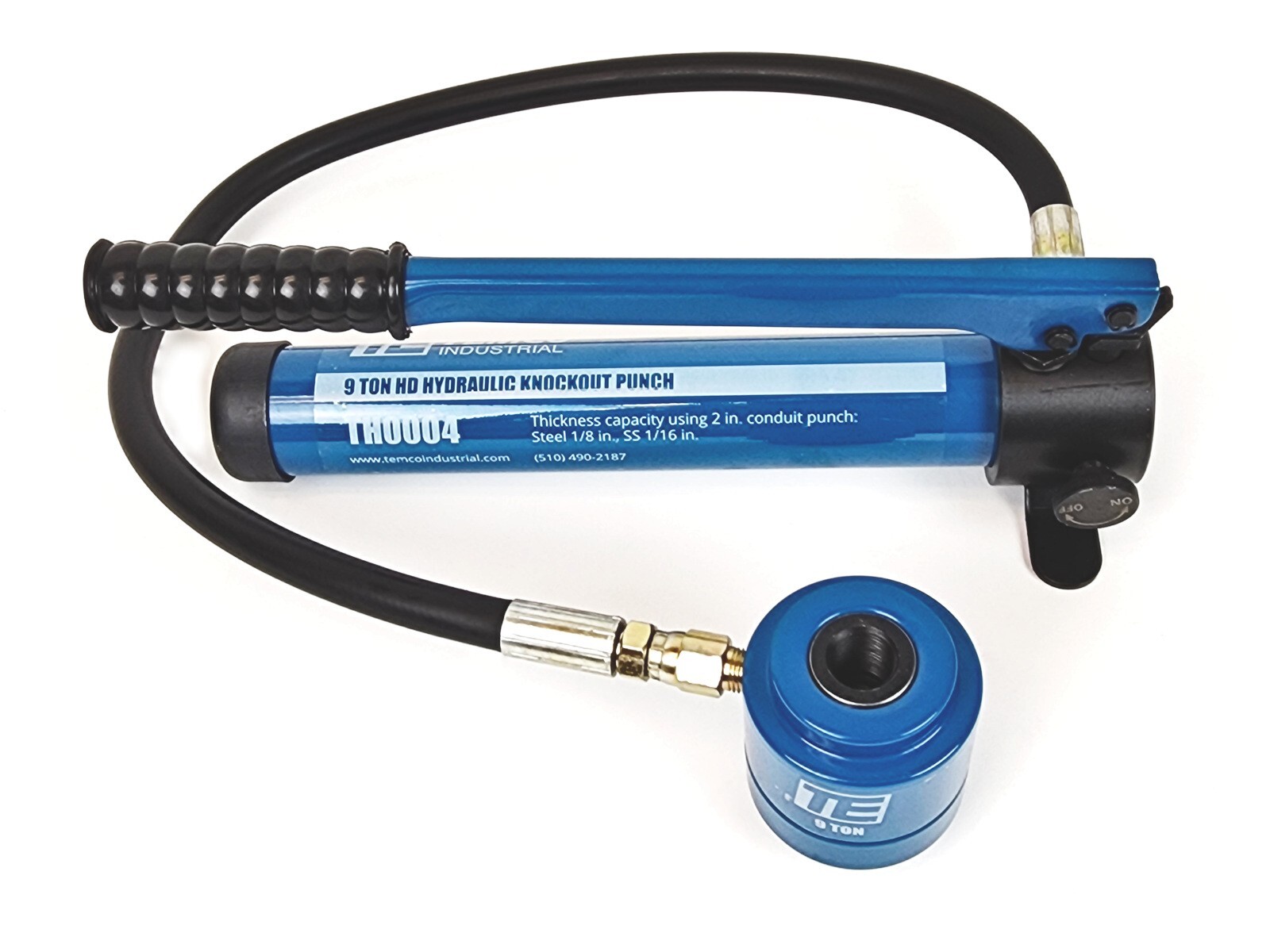 TEMCo Hydraulic Knockout Punch Driver Only 9 US Ton 3/4"-16 Thread