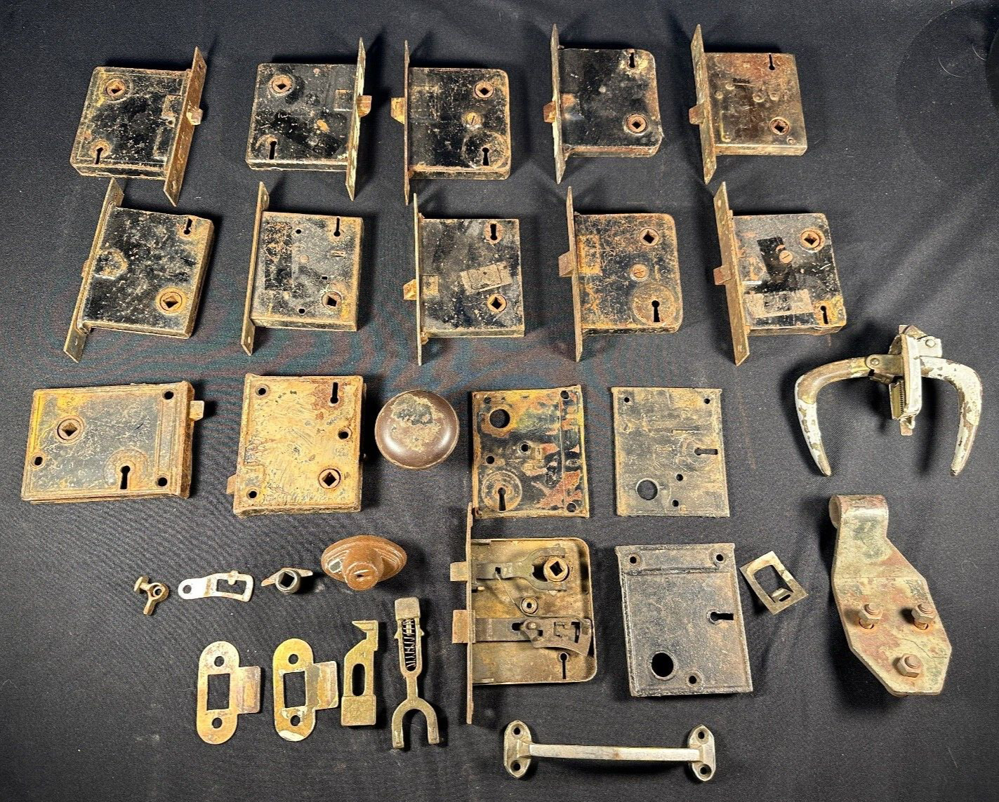 Antique Mortise Lock Door Hardware and Misc Parts